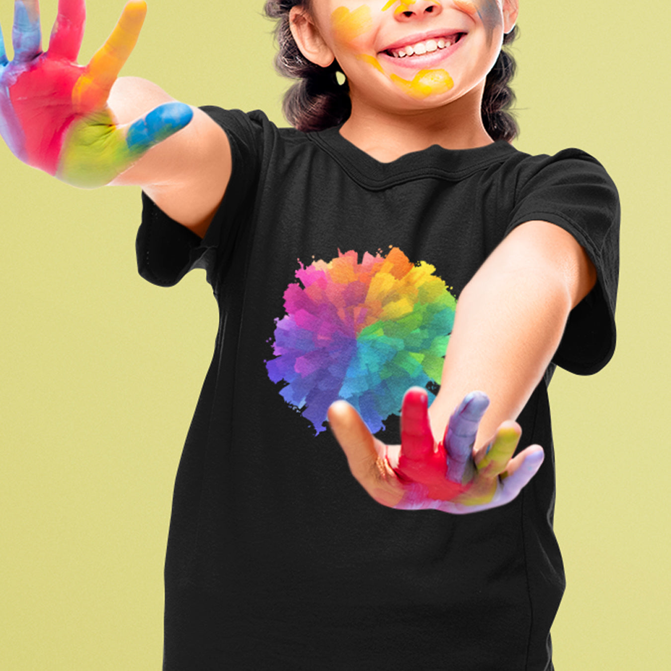 Farb-Splash Kinder T-Shirt
