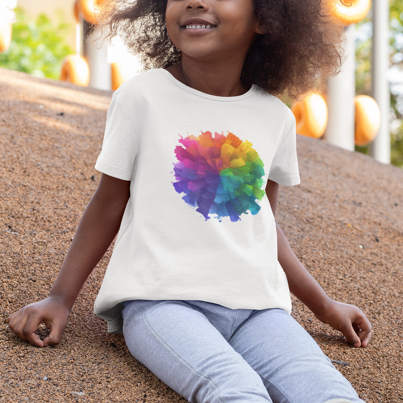 Farb-Splash Kinder T-Shirt