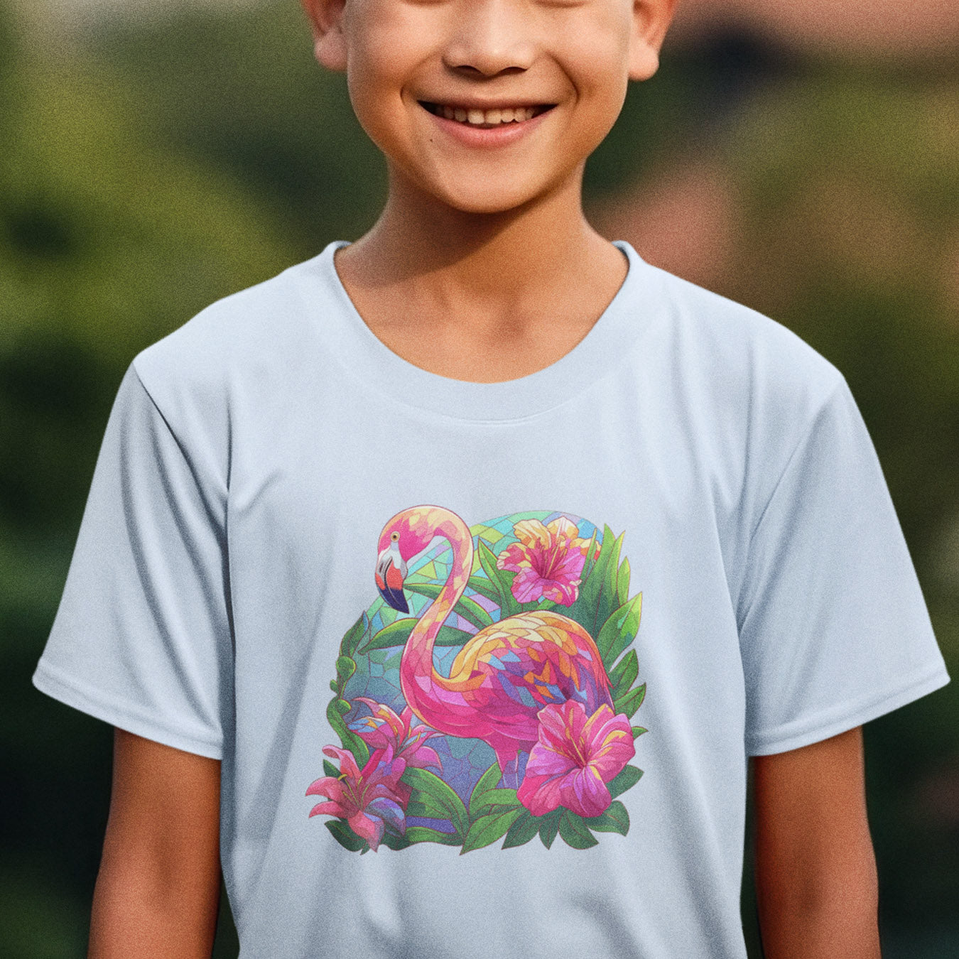 Flamingo Mosaik Kinder T-Shirt