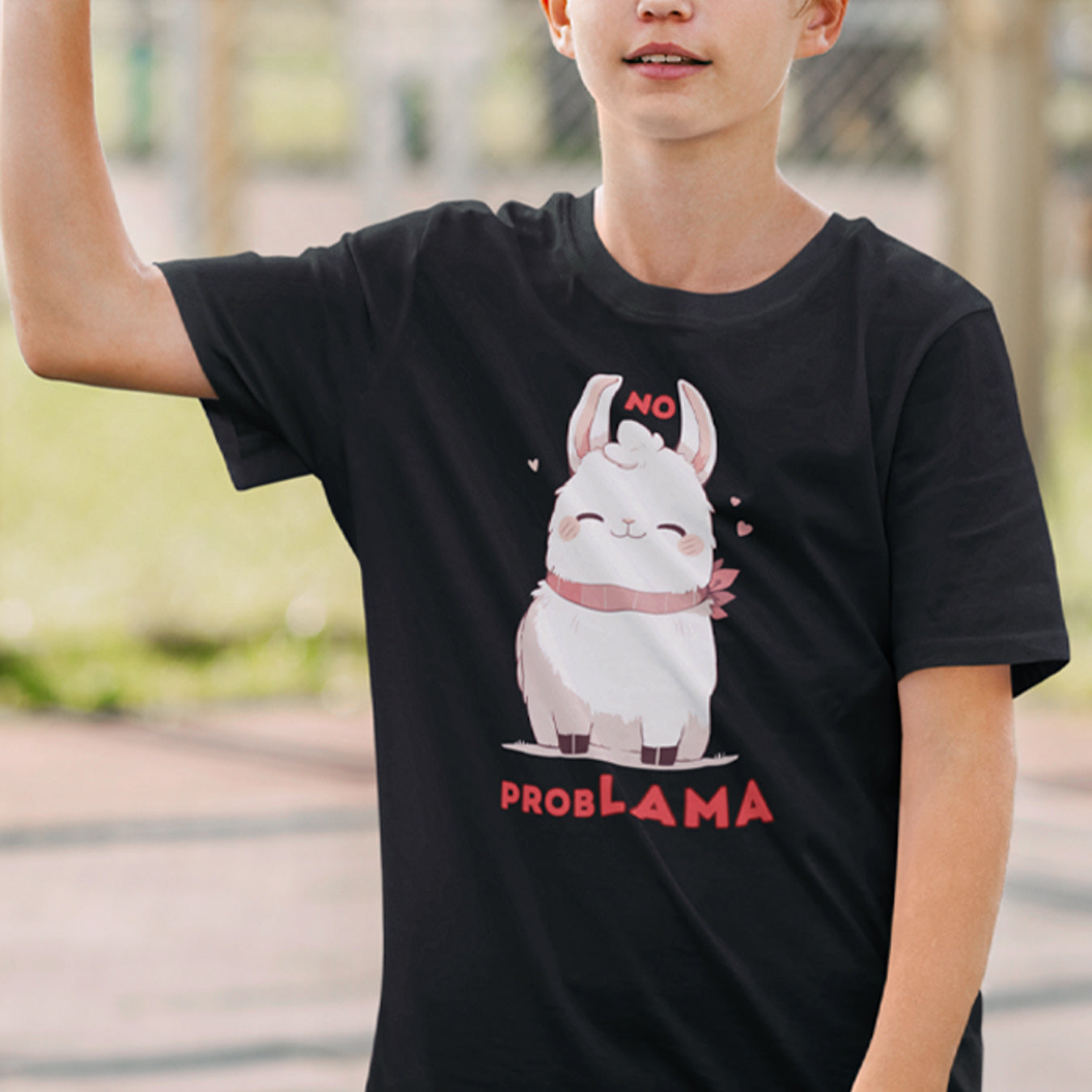 "no ProbLAMA" Kinder T-Shirt