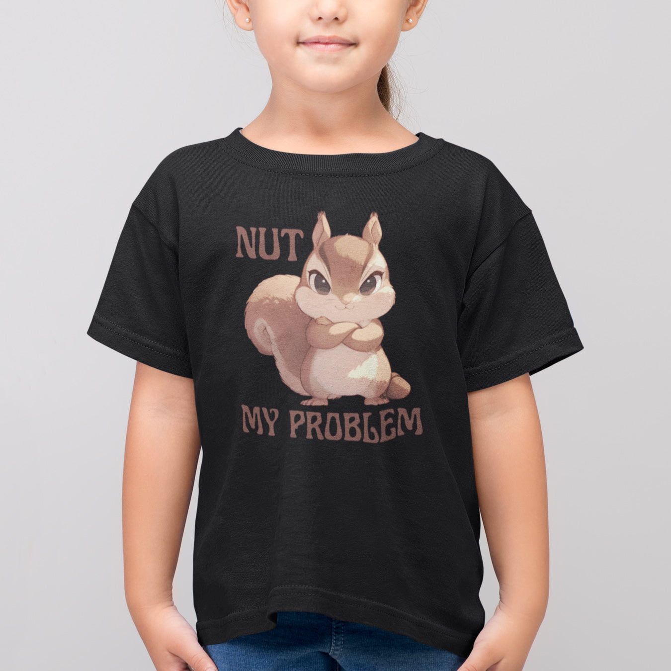 Eichhörnchen "NUT MY PROBLEM" Kinder T-Shirt
