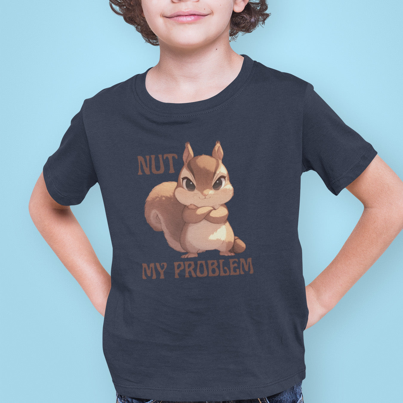Eichhörnchen "NUT MY PROBLEM" Kinder T-Shirt