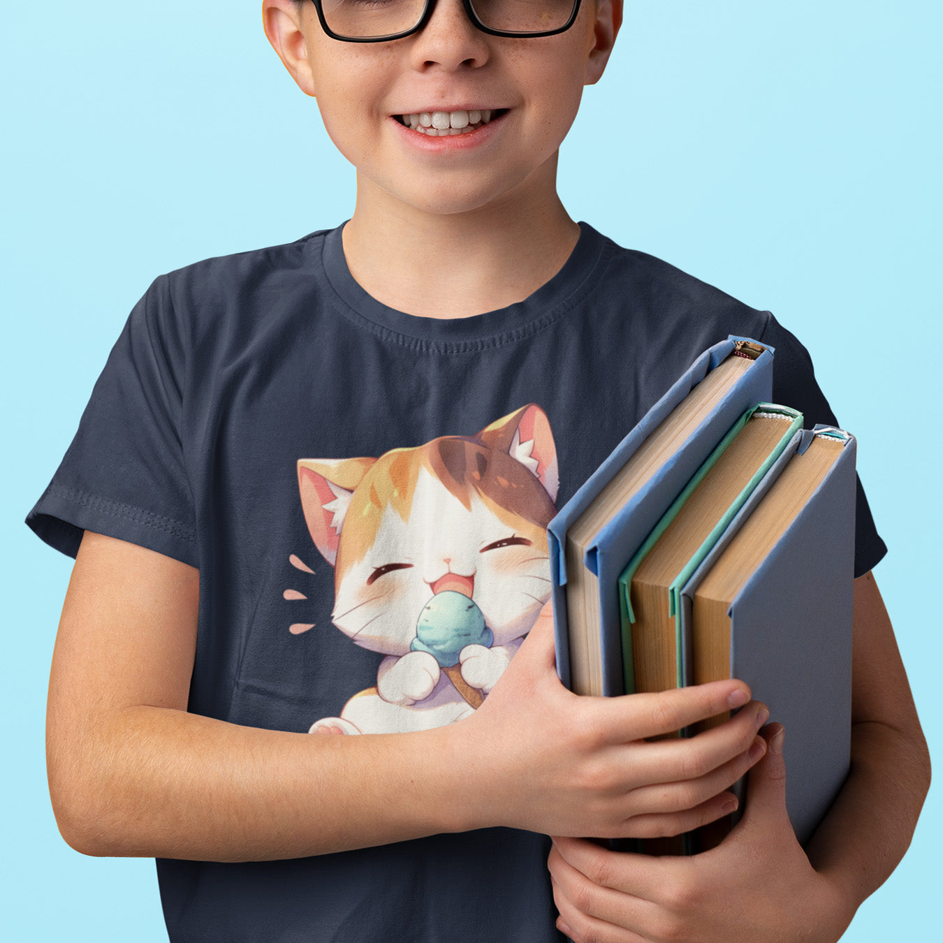 Waffeleis Katze Kinder T-Shirt