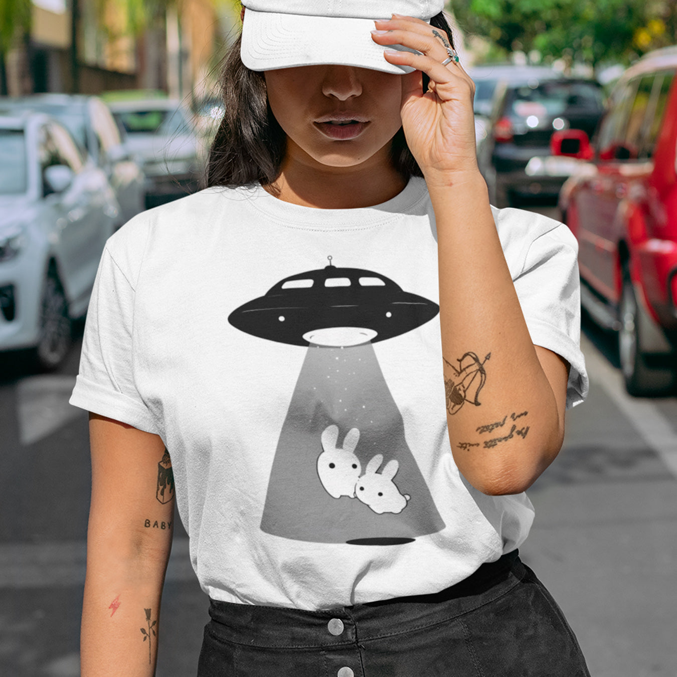 Kawaii Ufo Hasen T-Shirt
