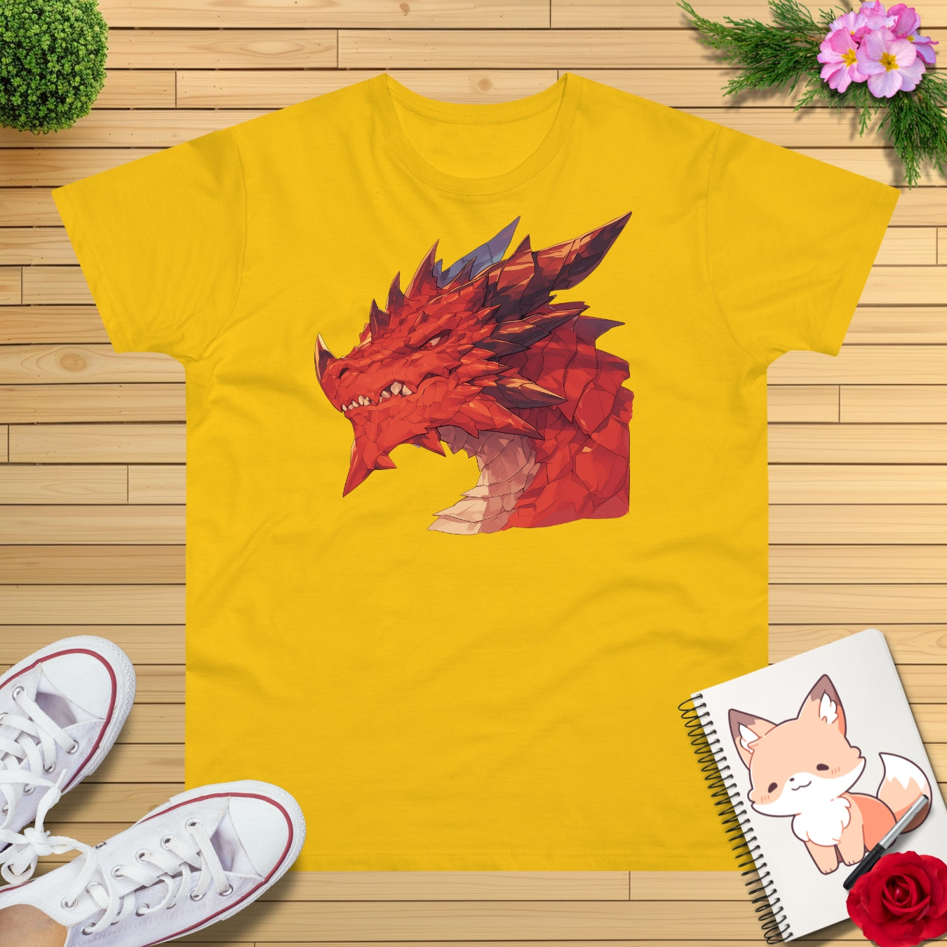 Roter Drache T-Shirt