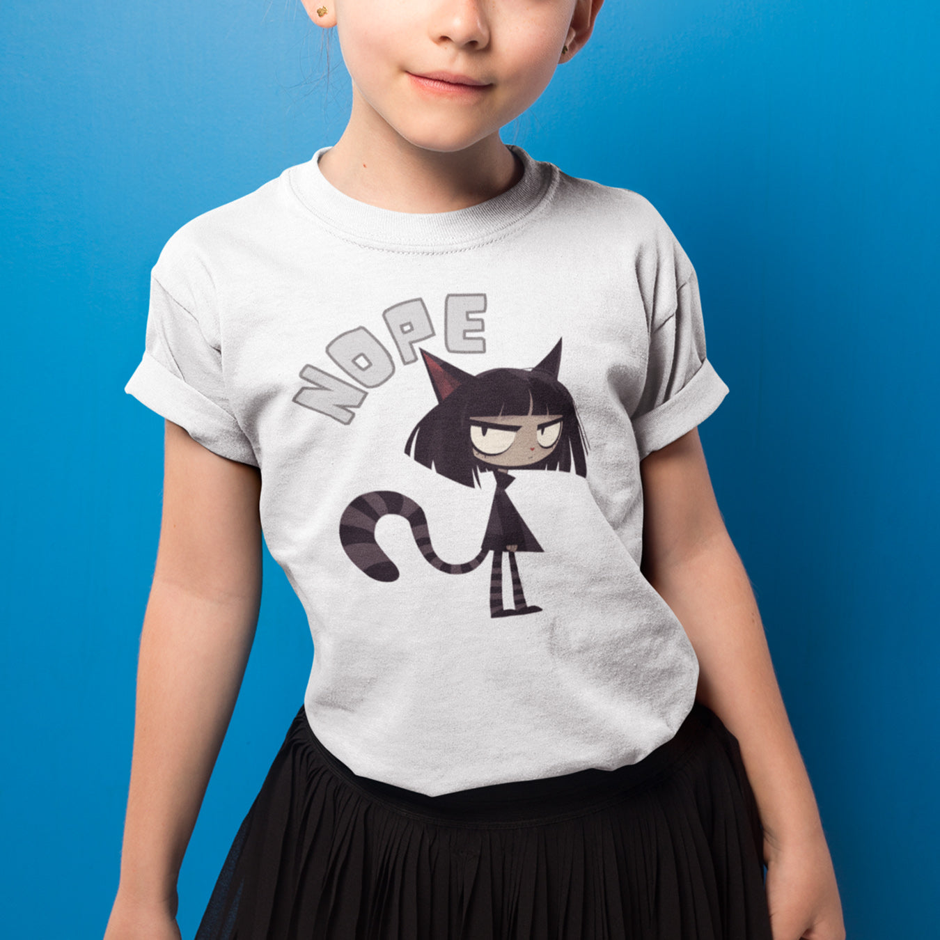 Catgirl nope Kinder T-Shirt