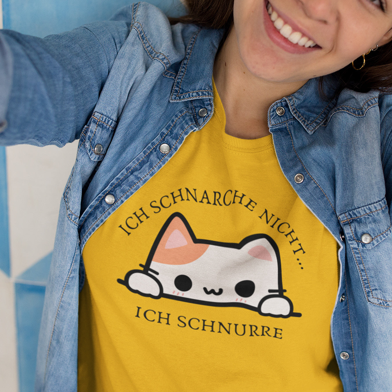 Ich schnarche nicht Katze T-Shirt
