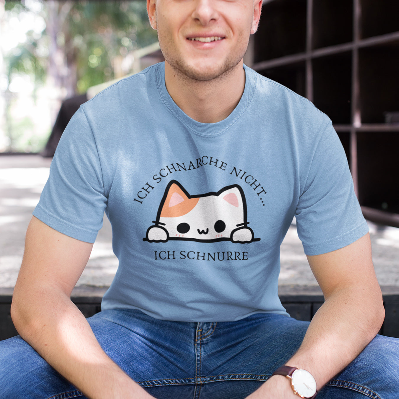 Ich schnarche nicht Katze T-Shirt