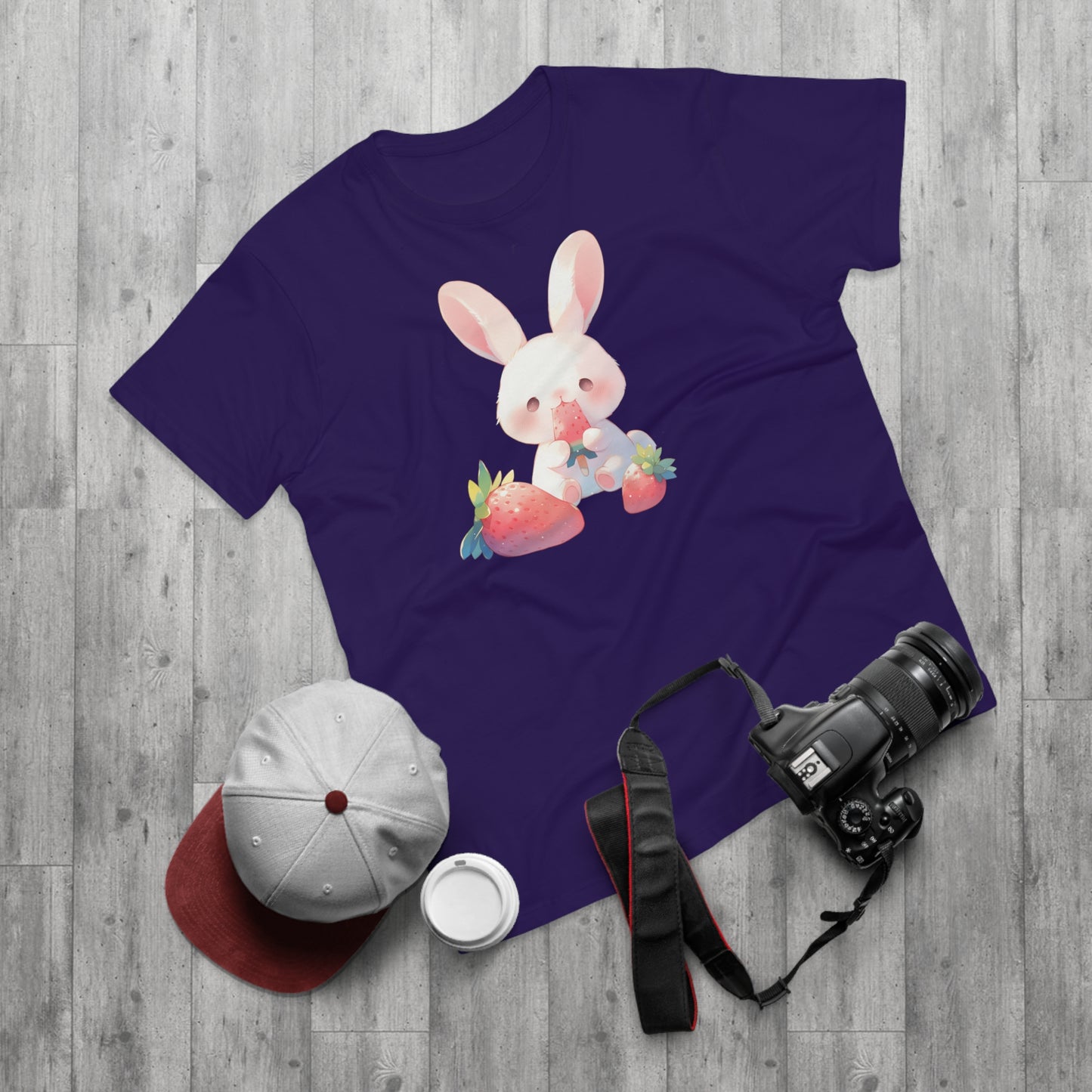 Erdbeereis Hase T-Shirt