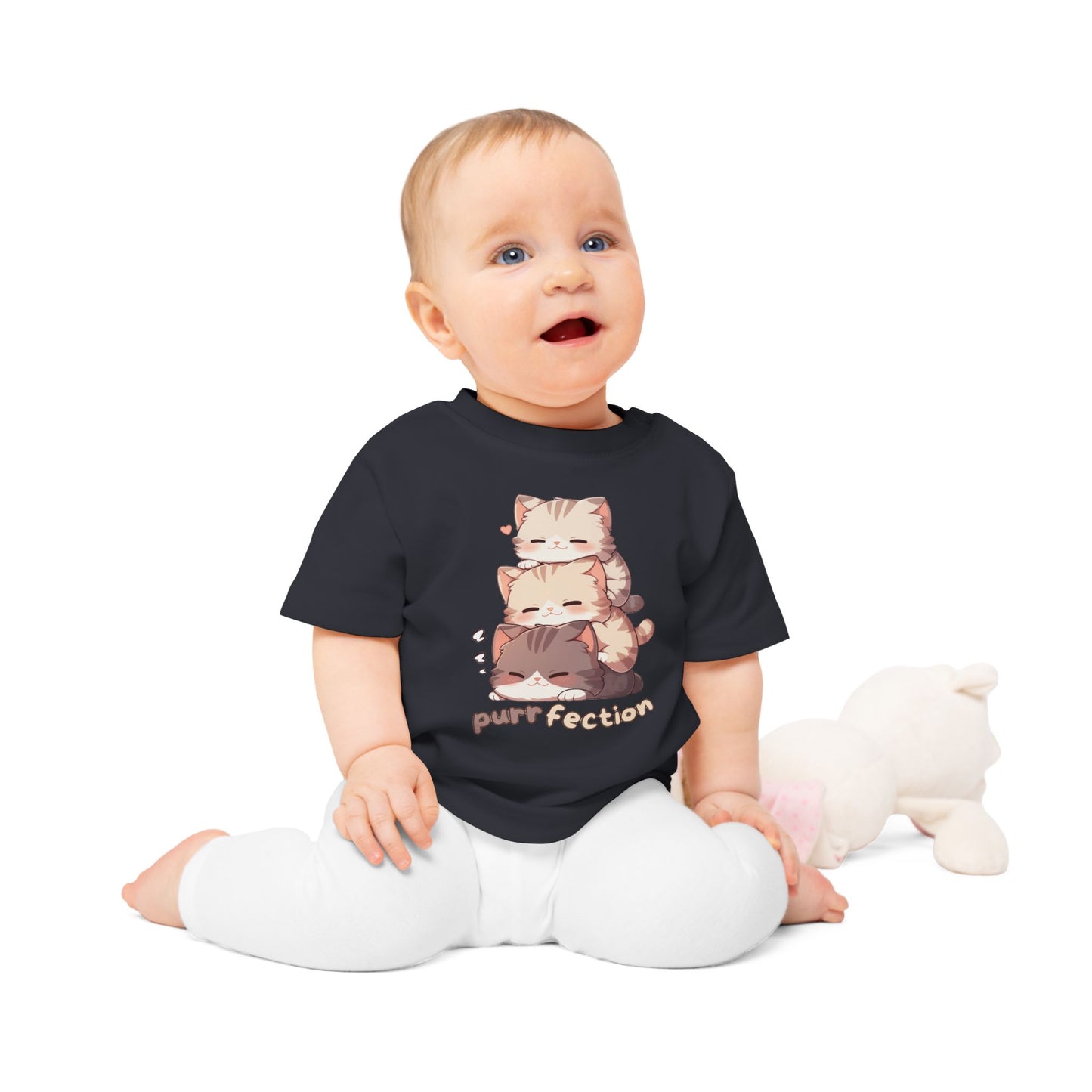 Purrfection Katzen Baby T-Shirt