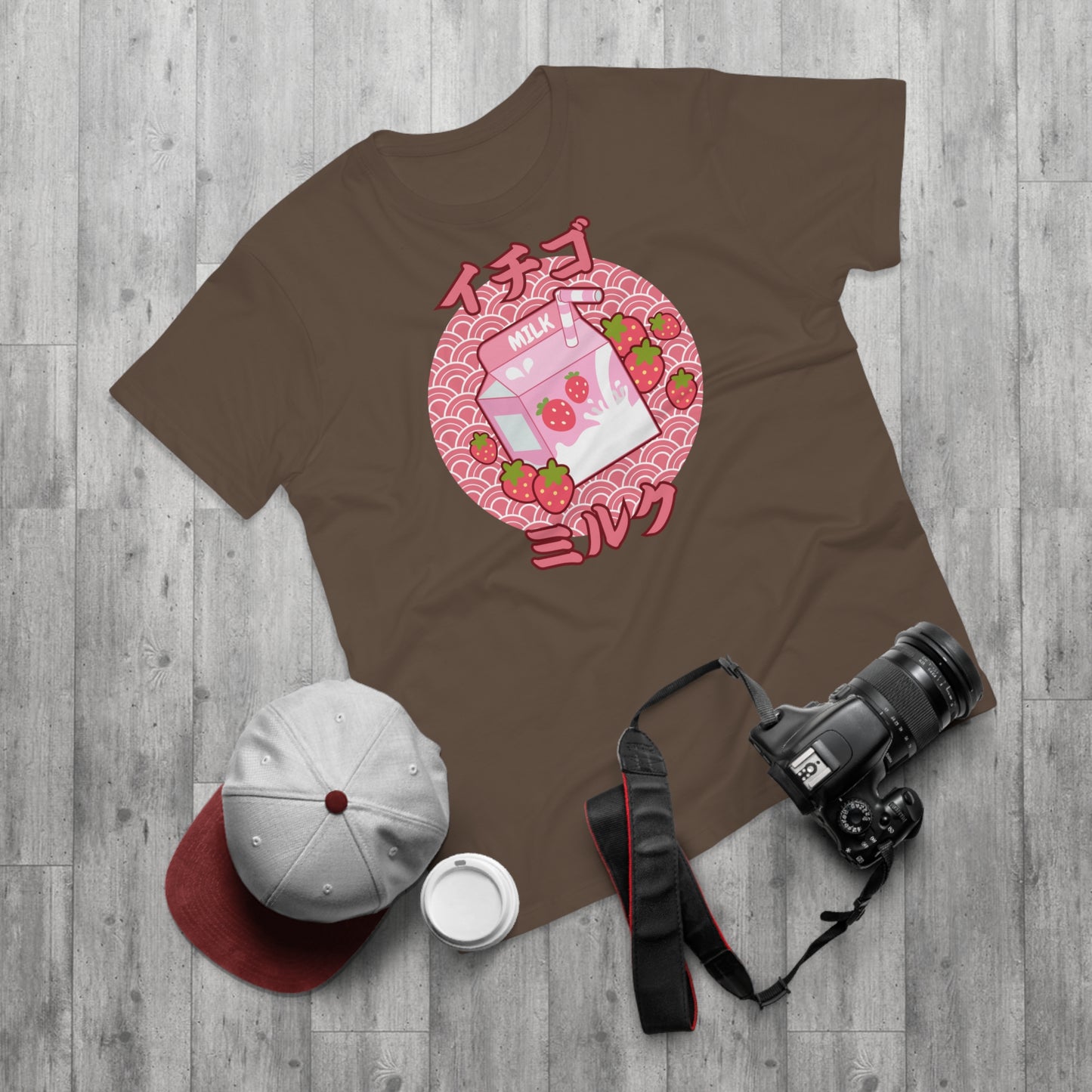 Pastell Erdbeermilch T-Shirt