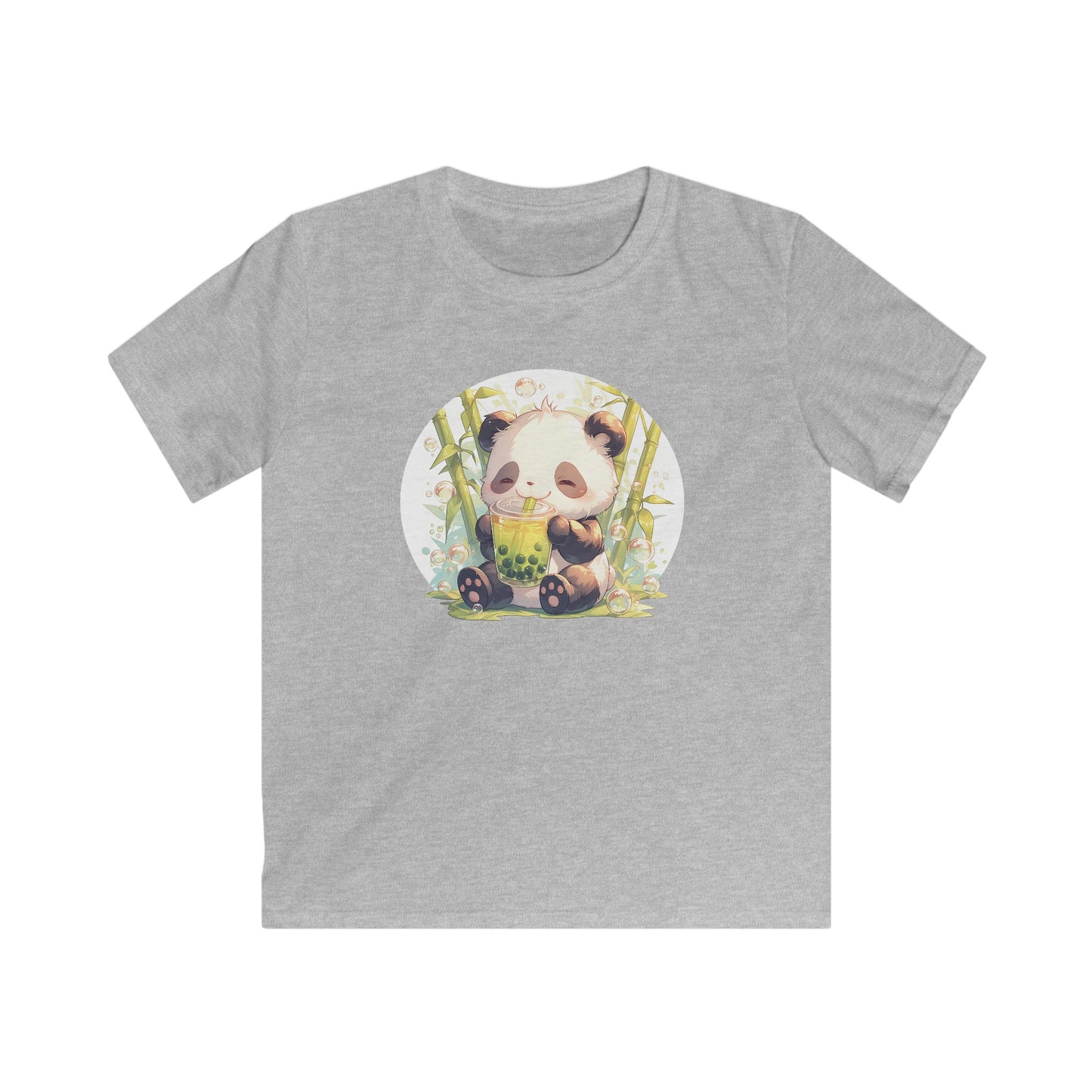 Happy Panda mit Bubble Tea Kinder T-Shirt