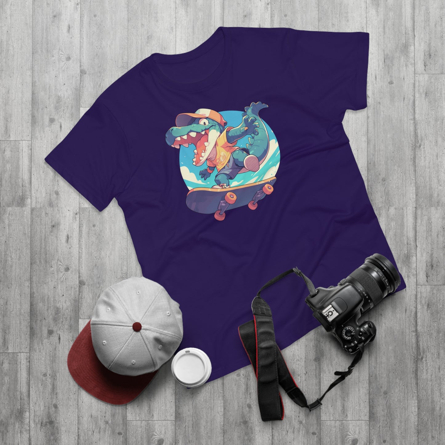 Skateboard Krokodil jump T-Shirt