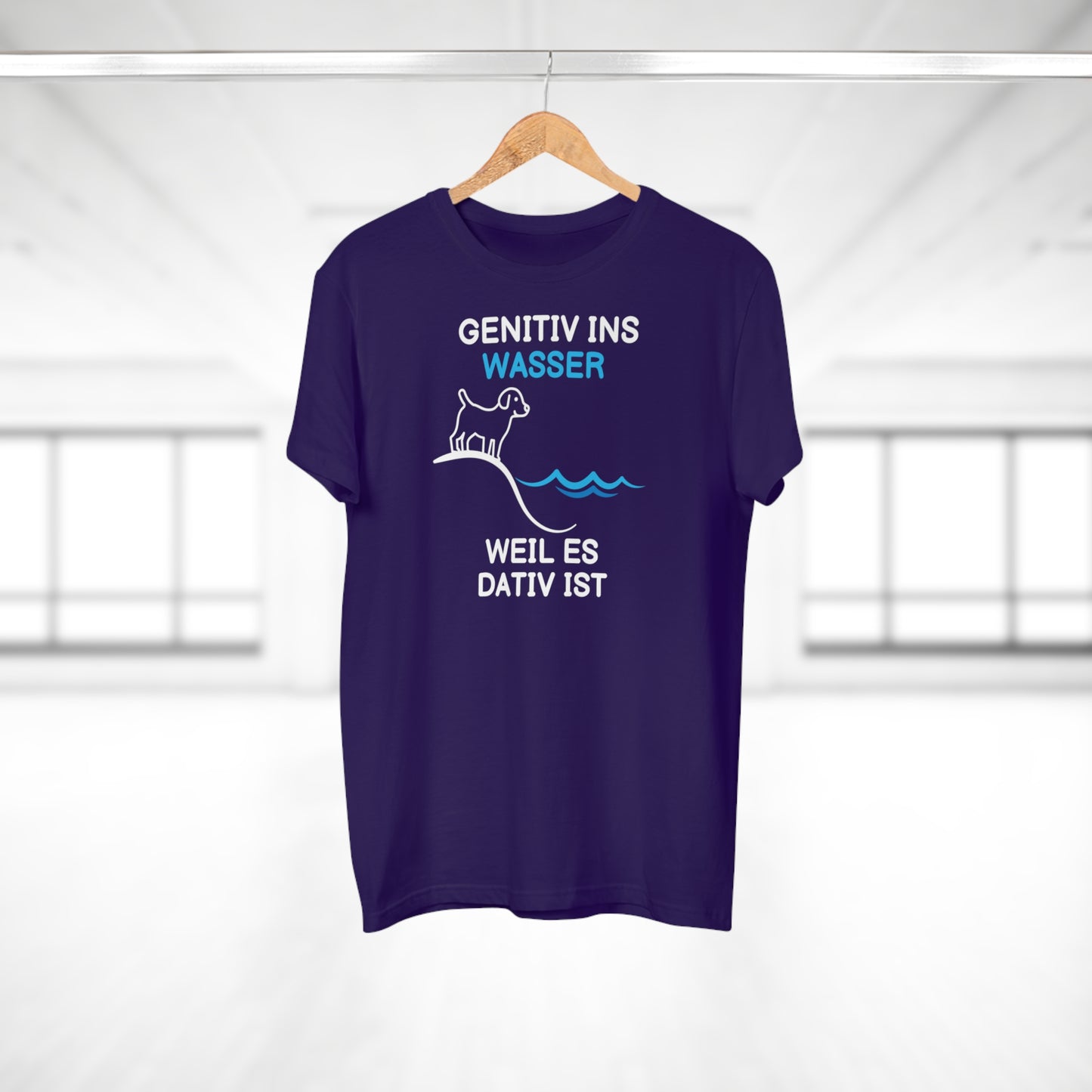 Genitiv ins Wasser Grammatik Witz T-Shirt