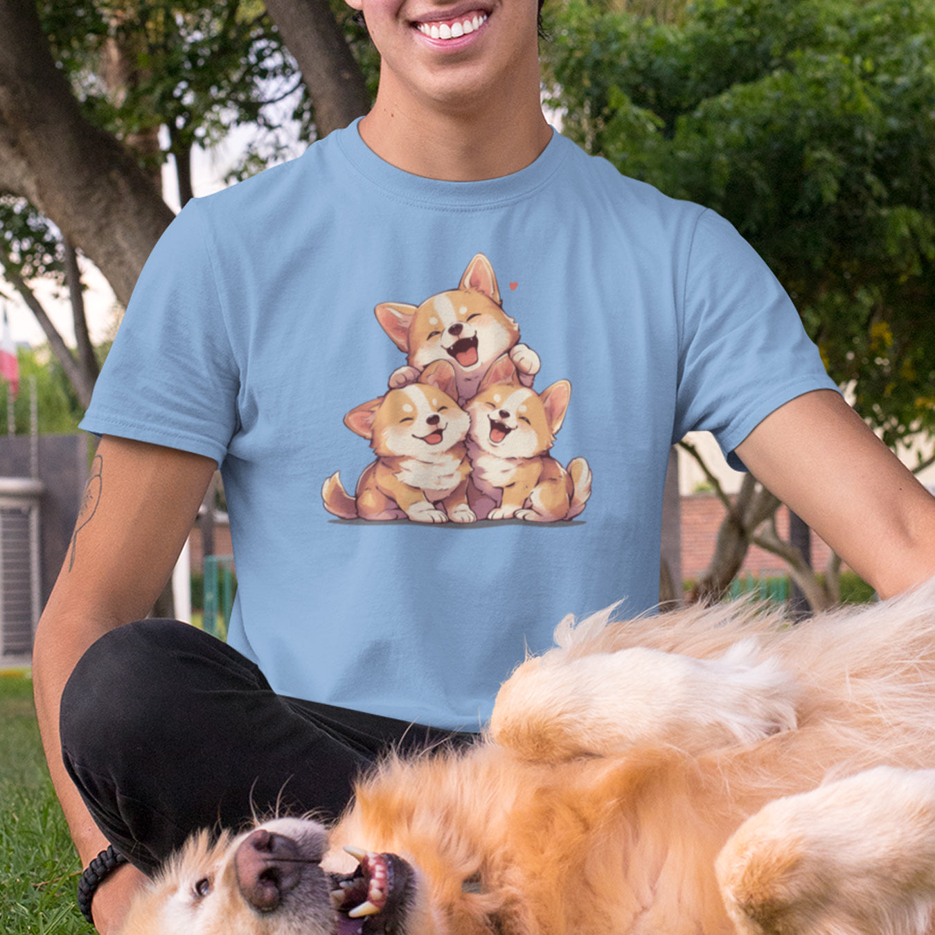 Kawaii Kuschel Corgis T-Shirt