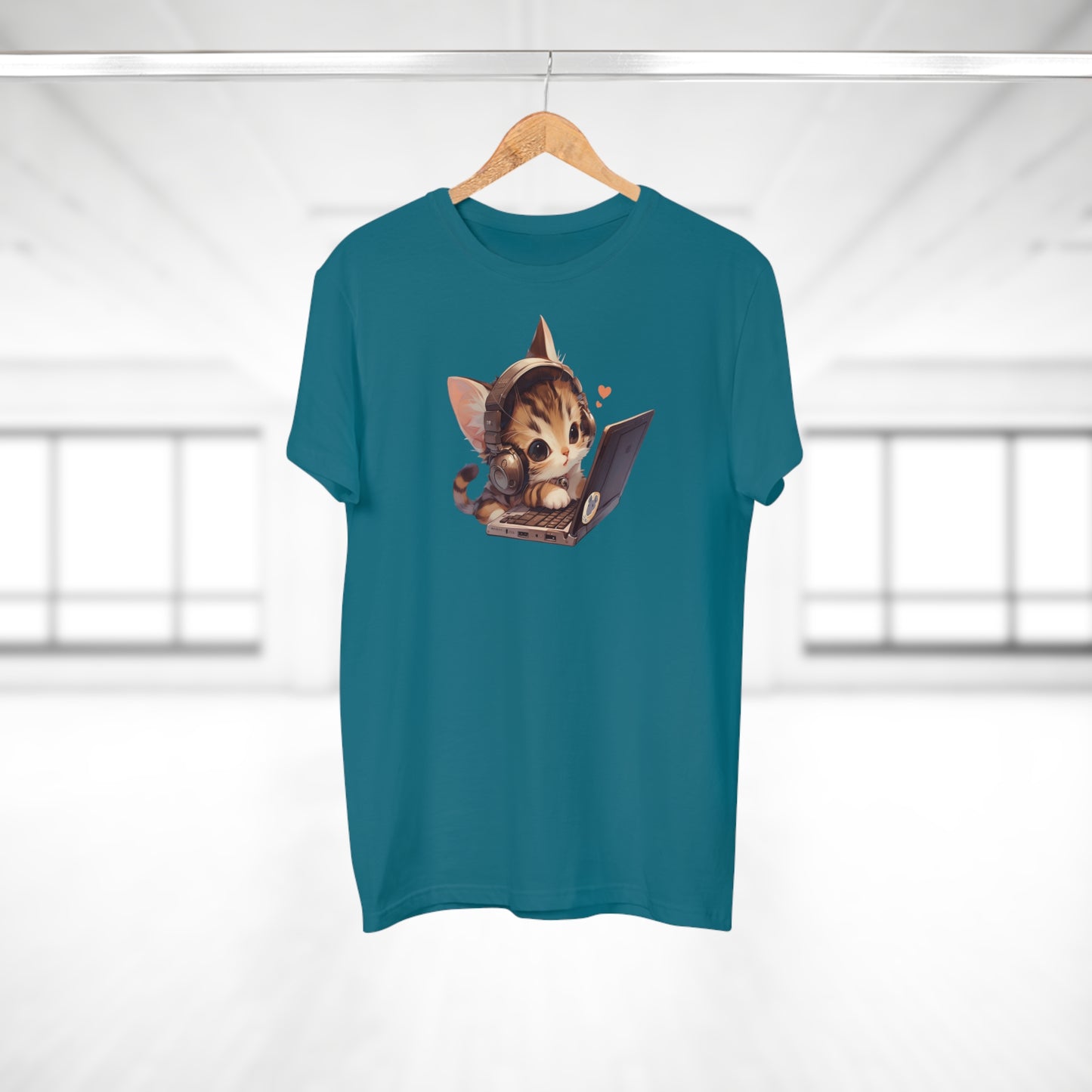 Kawaii Gamer Laptop Kitty T-Shirt