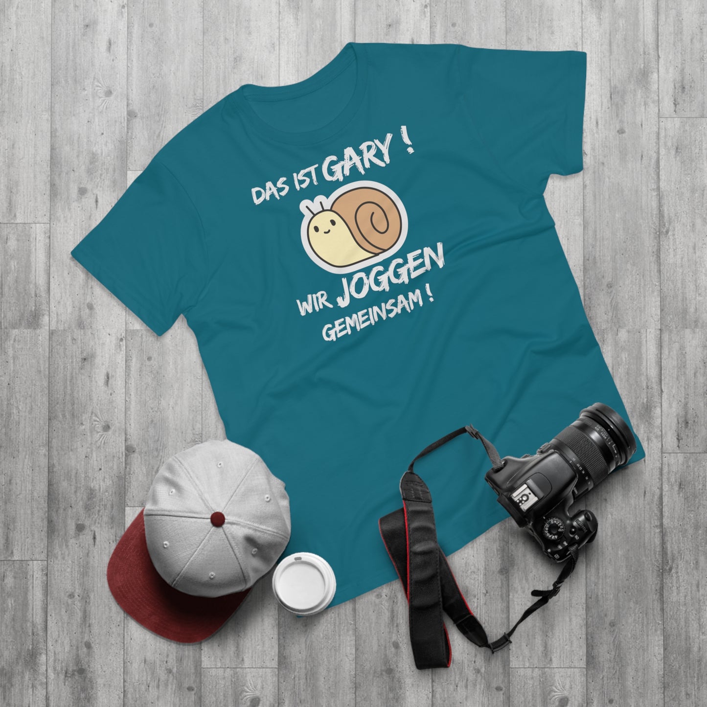 Lustiges Schnecke Joggen T-Shirt