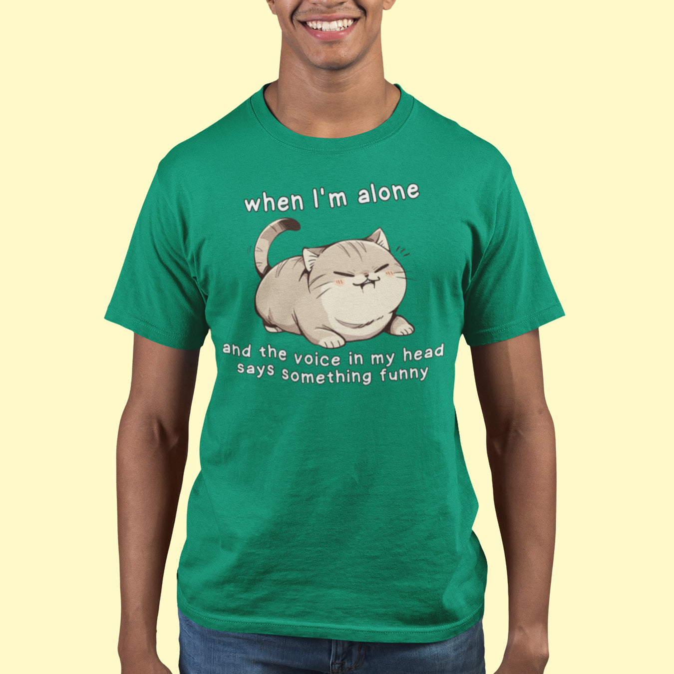 Wenn ich alleine bin Katze T-Shirt