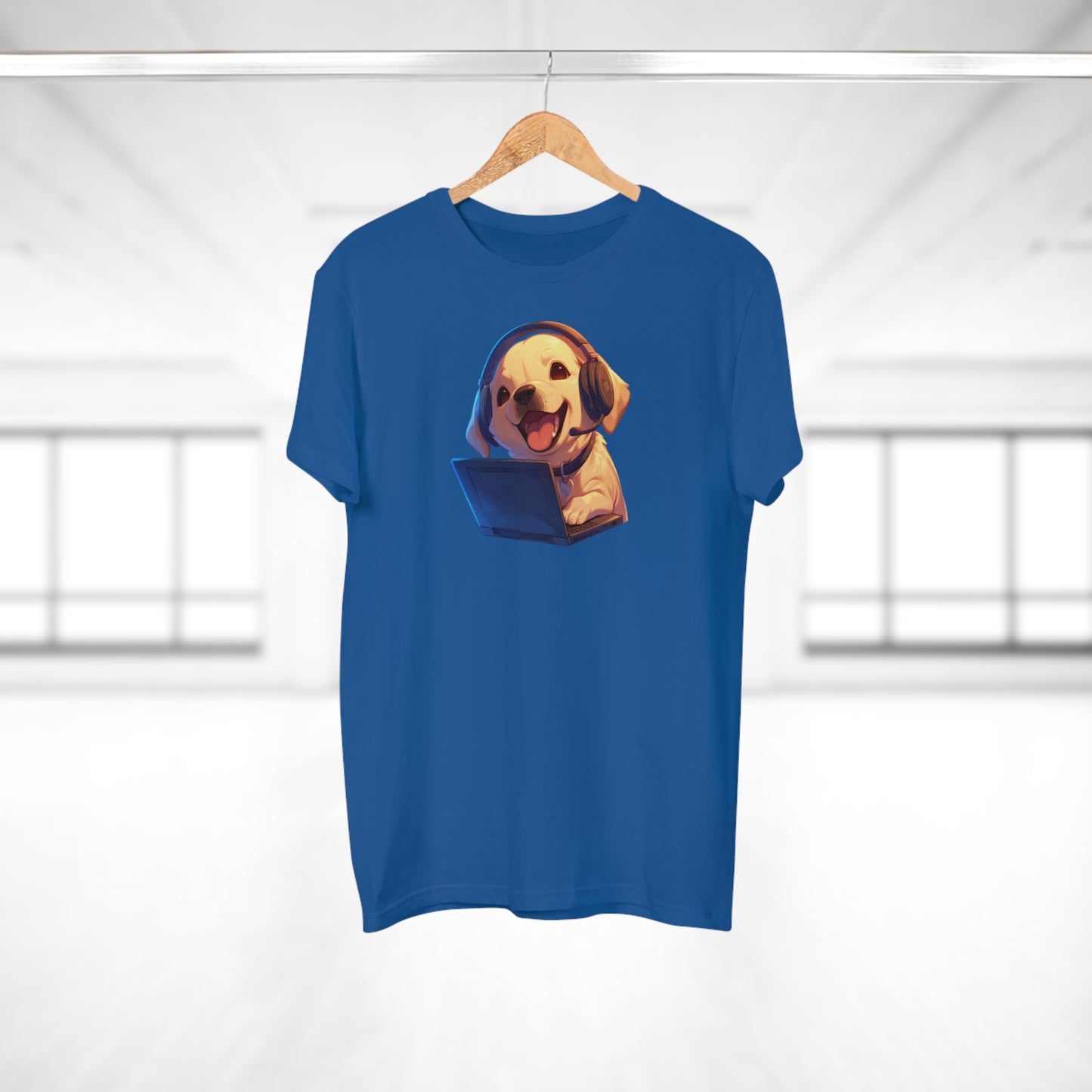 Kawaii Labrador am Laptop T-Shirt