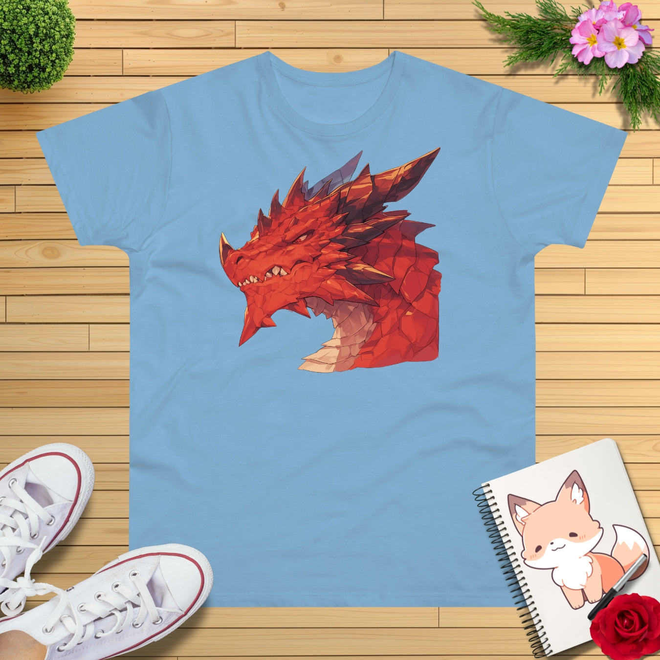 Roter Drache T-Shirt