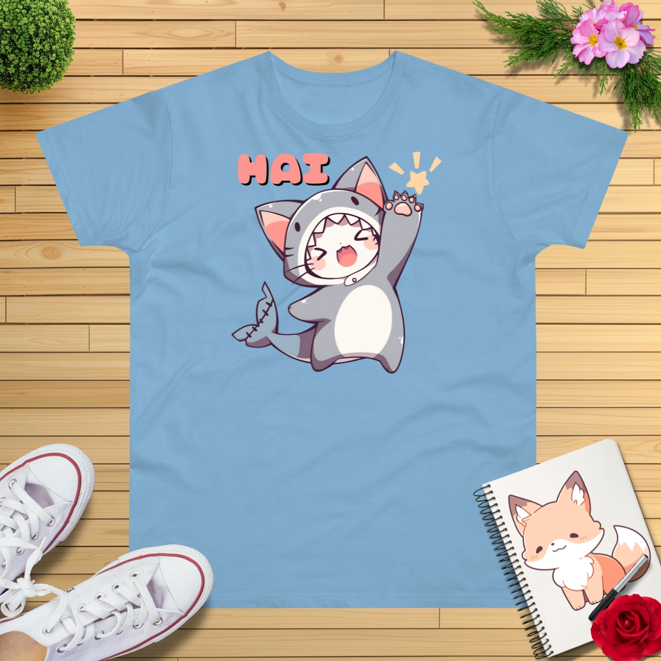 Katzenhai ruft "HAI" T-Shirt