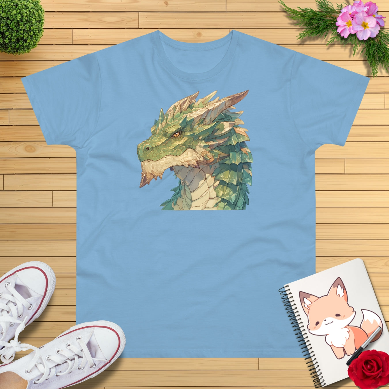 Grüner Drache T-Shirt
