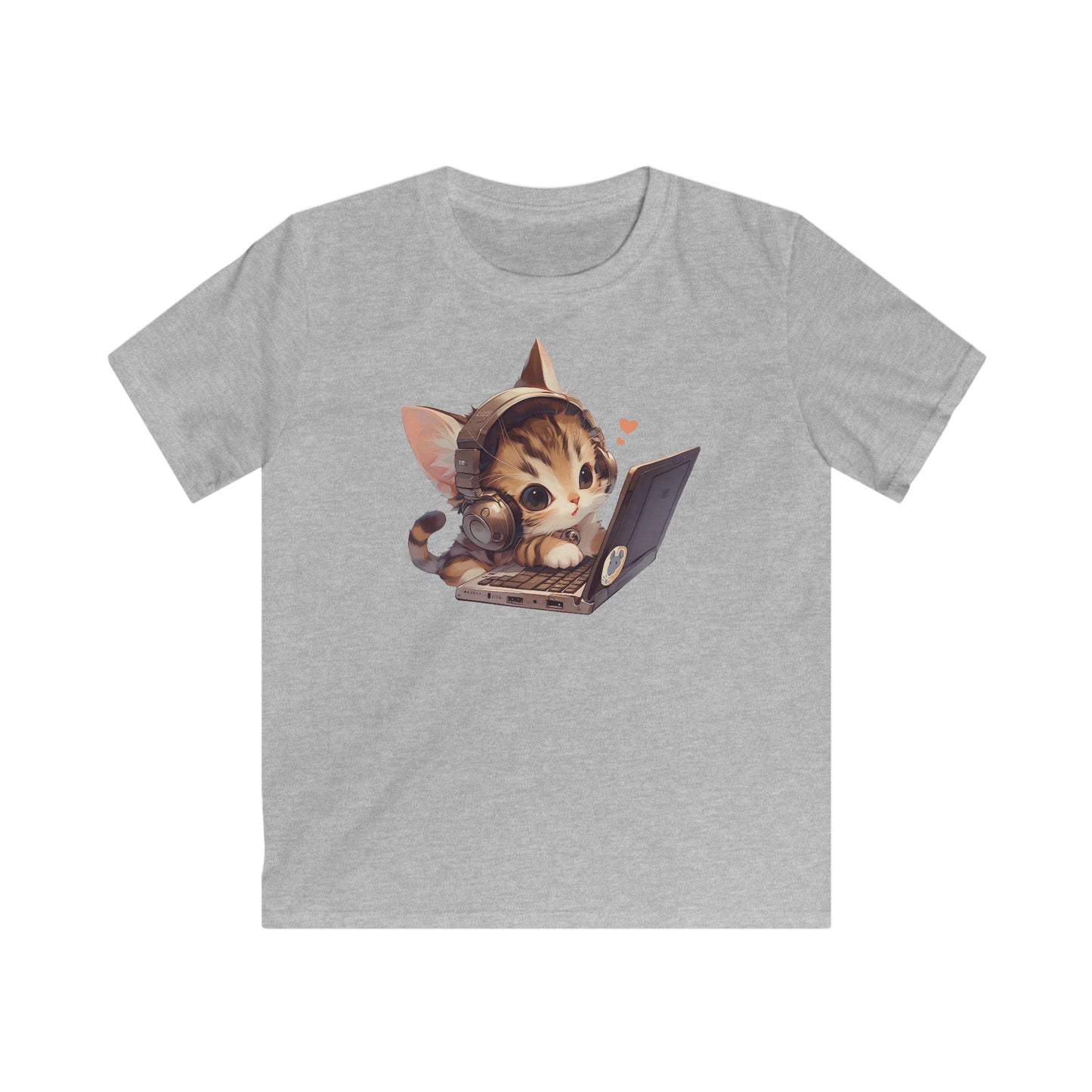 Kawaii Laptop Kitty Kinder T-Shirt