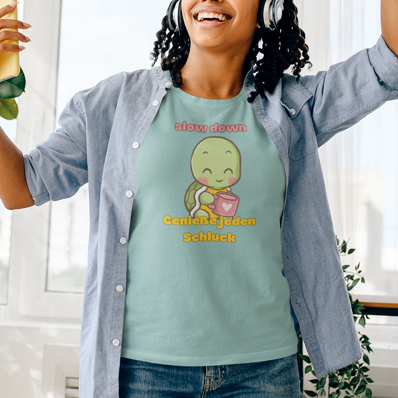 Slow down Schildkröte T-Shirt