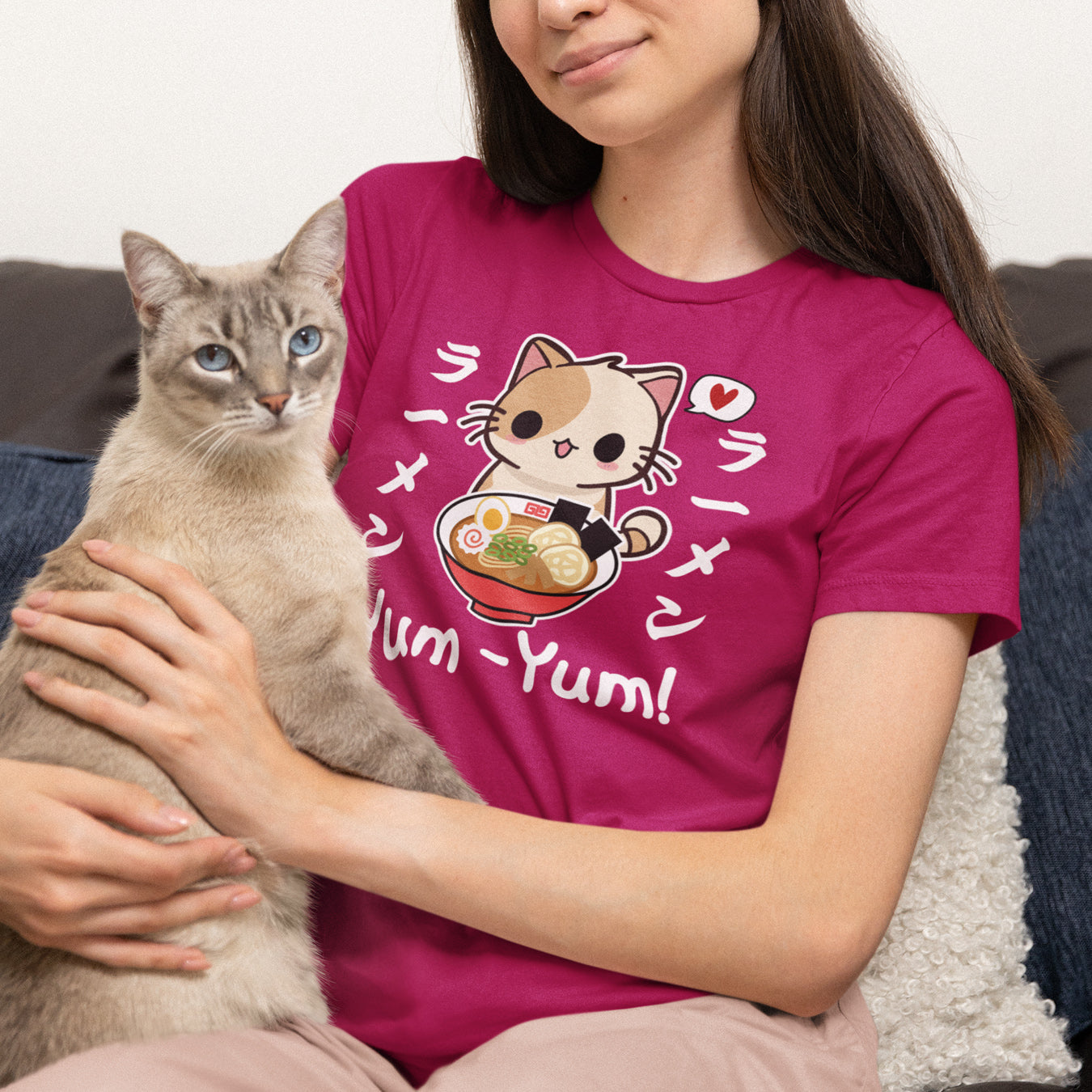 Kawaii Ramen Katze T-Shirt