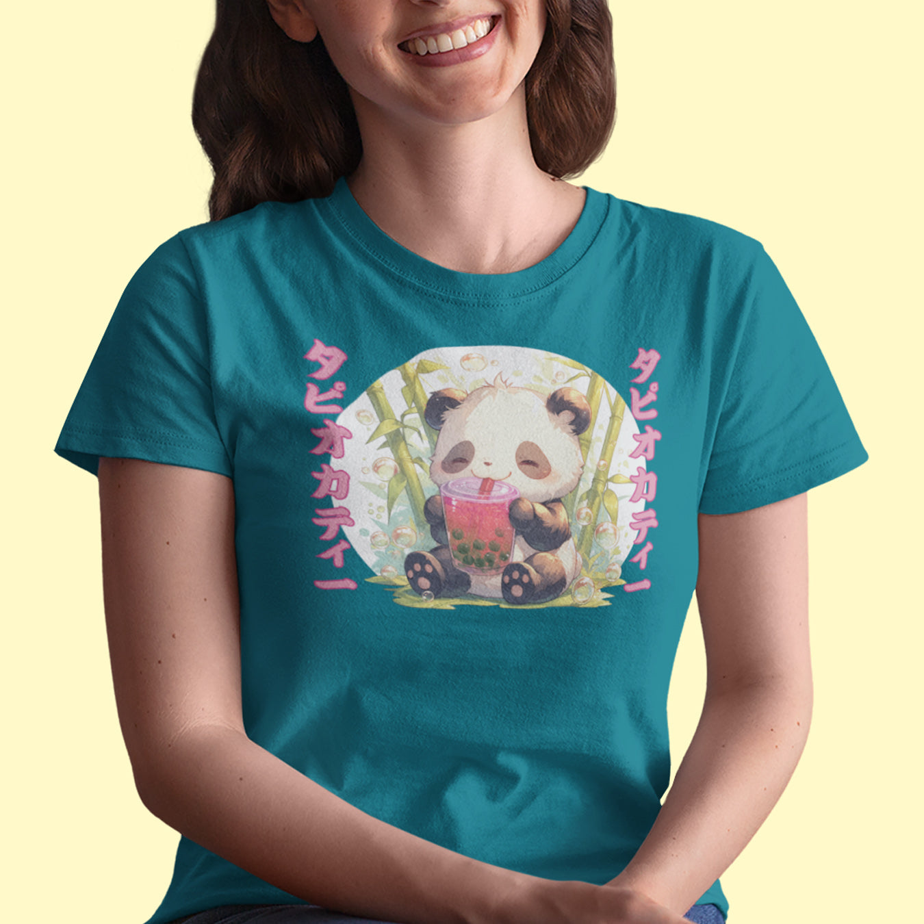 Bubble Tea Time Panda T-Shirt