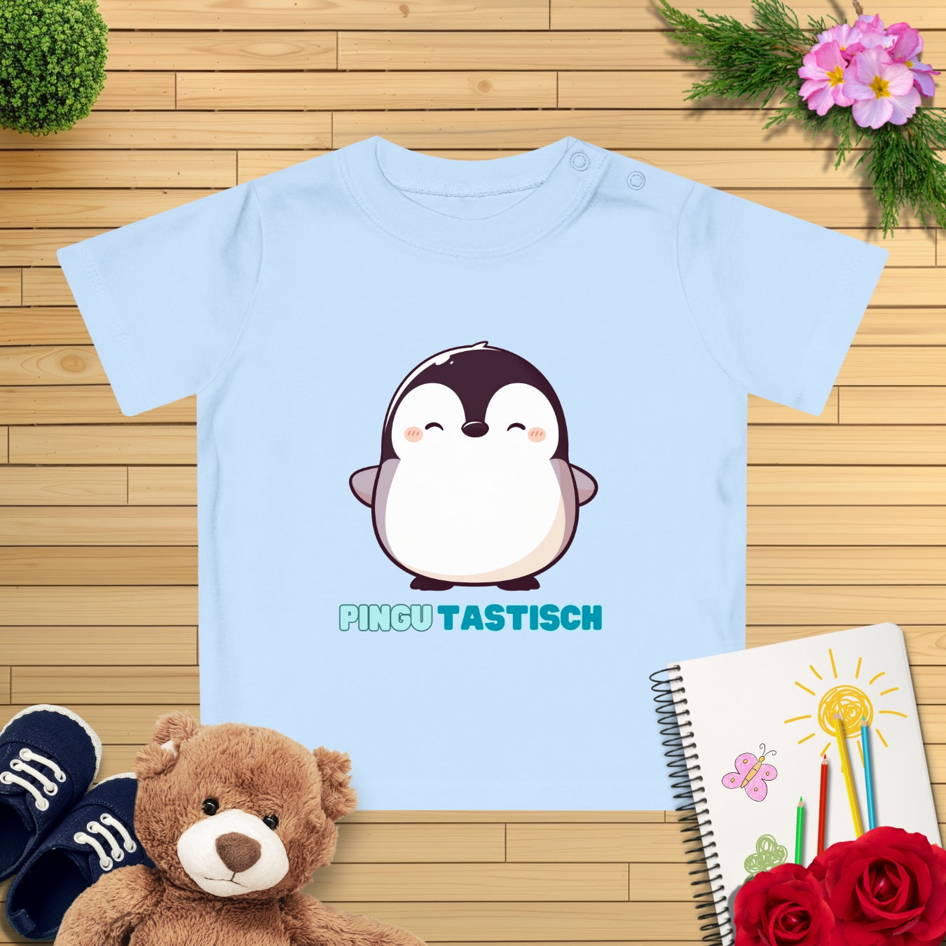 Happy Pinguin Baby T-Shirt