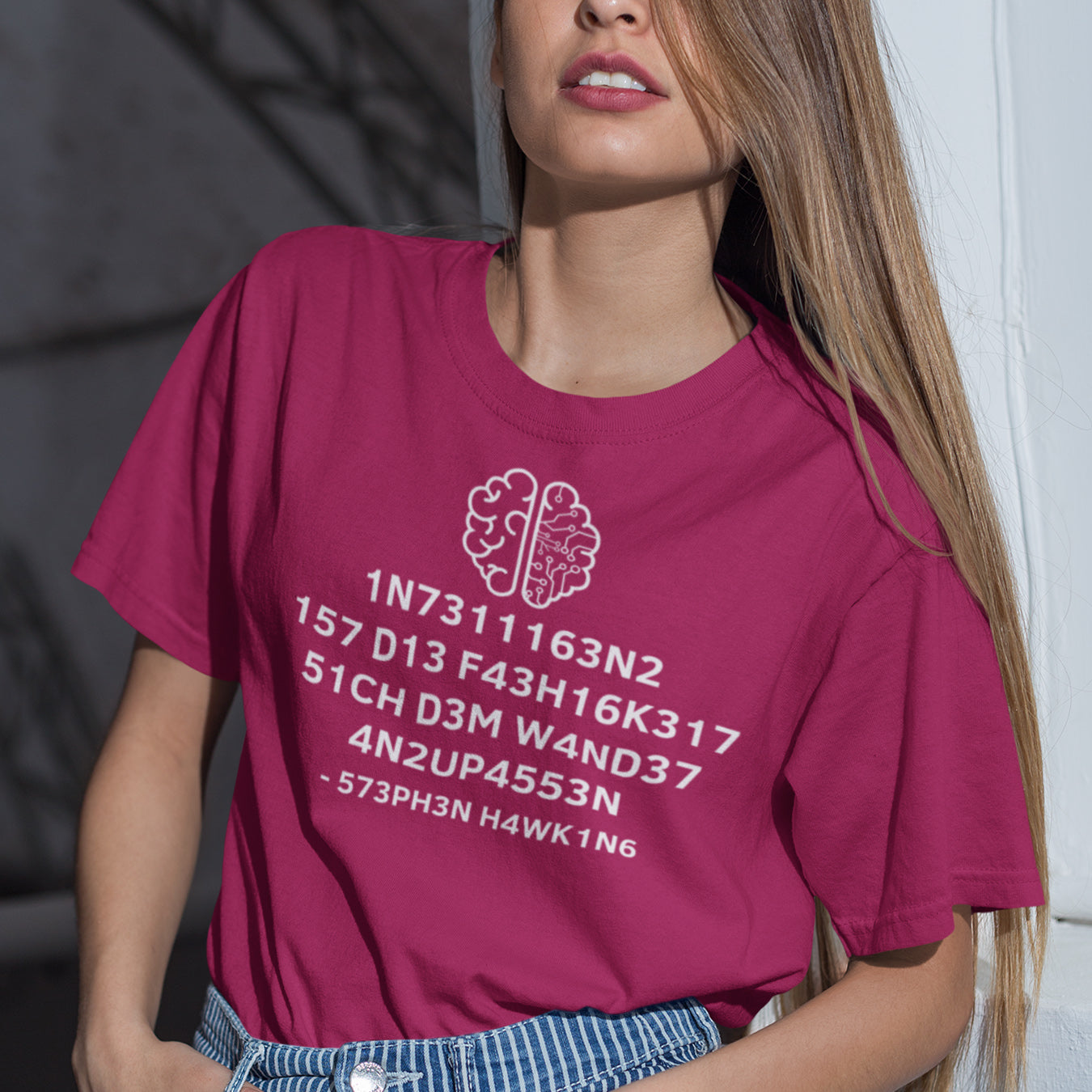 Hawking Zitat Leetspeak T-Shirt