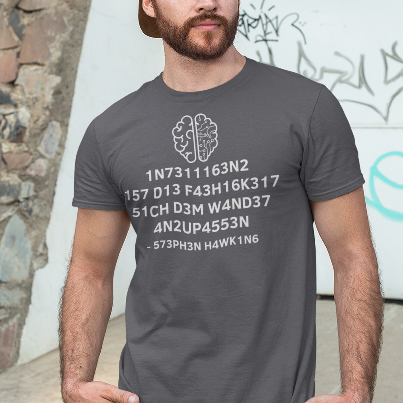 Hawking Zitat Leetspeak T-Shirt
