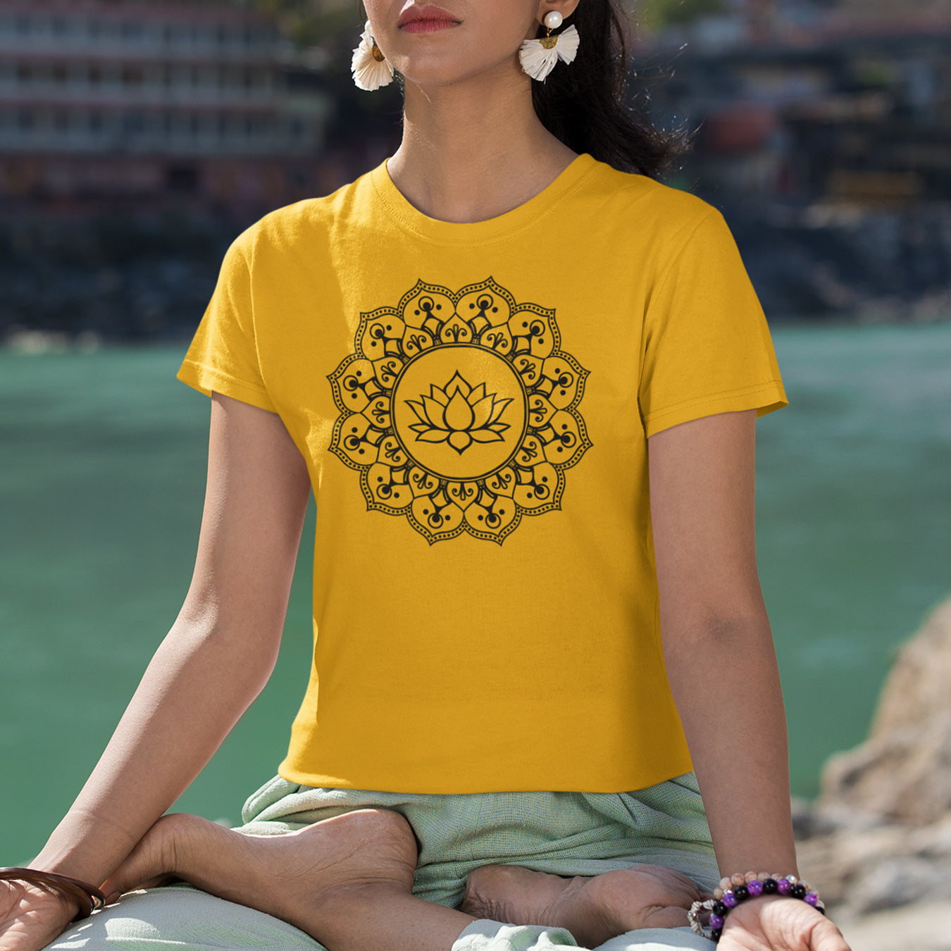 Lotus Mandala Yoga T-Shirt