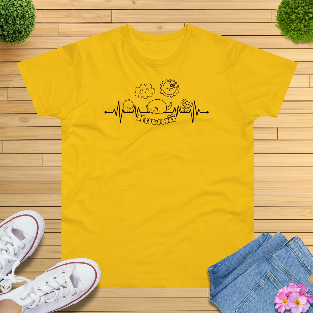 Kawaii Herzschlag T-Shirt