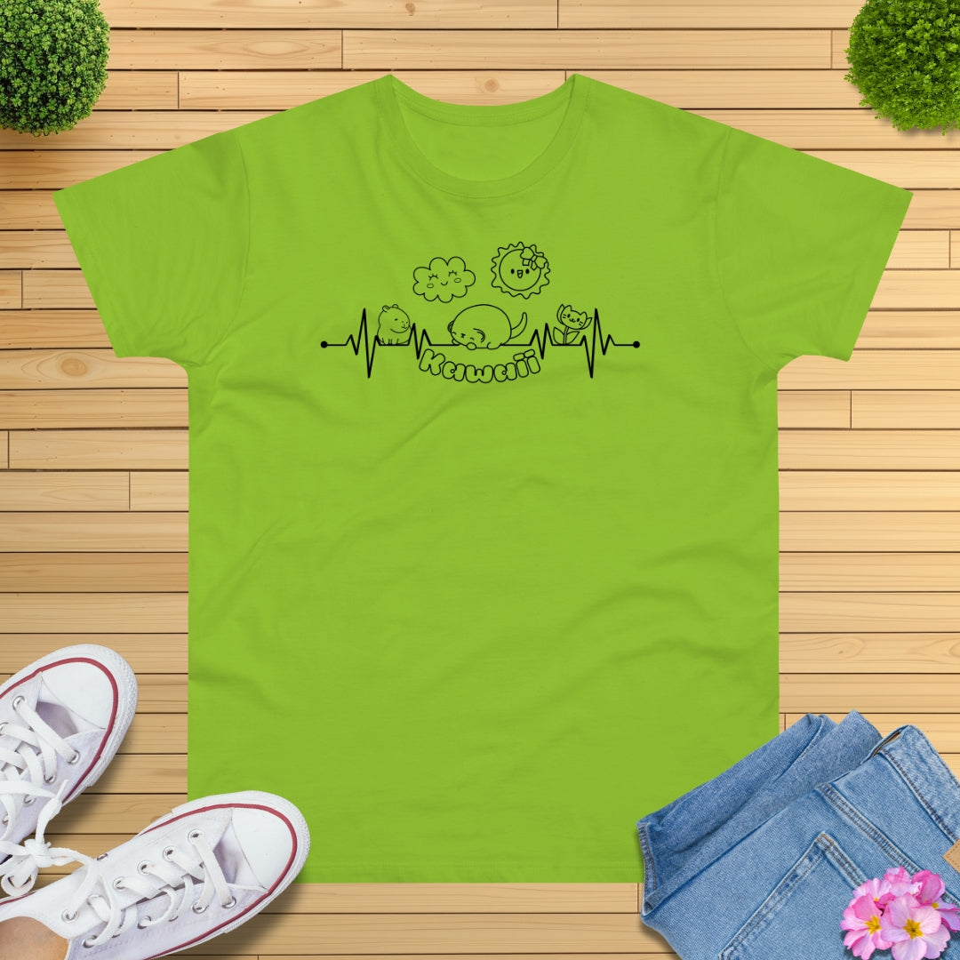 Kawaii Herzschlag T-Shirt