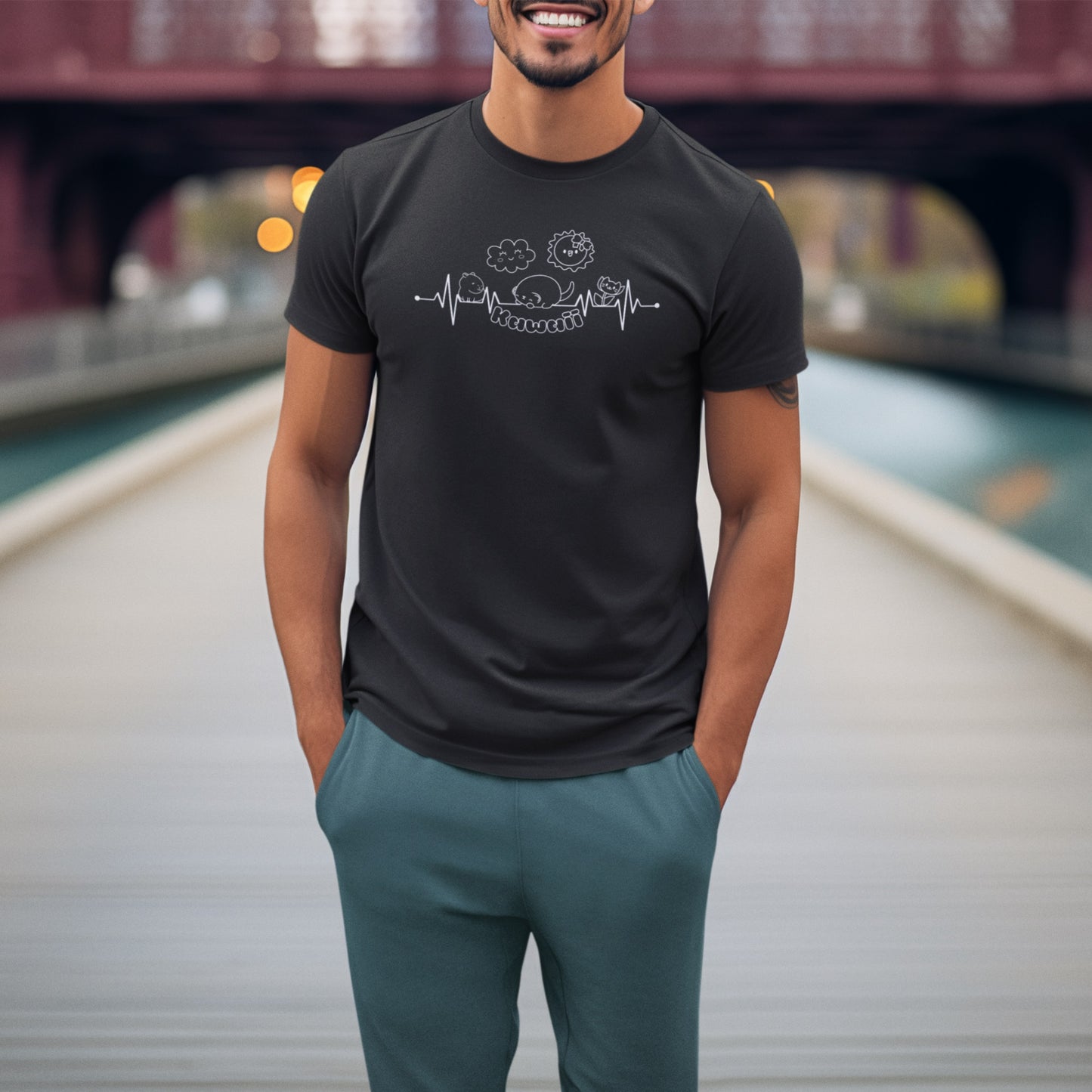 Kawaii Herzschlag T-Shirt