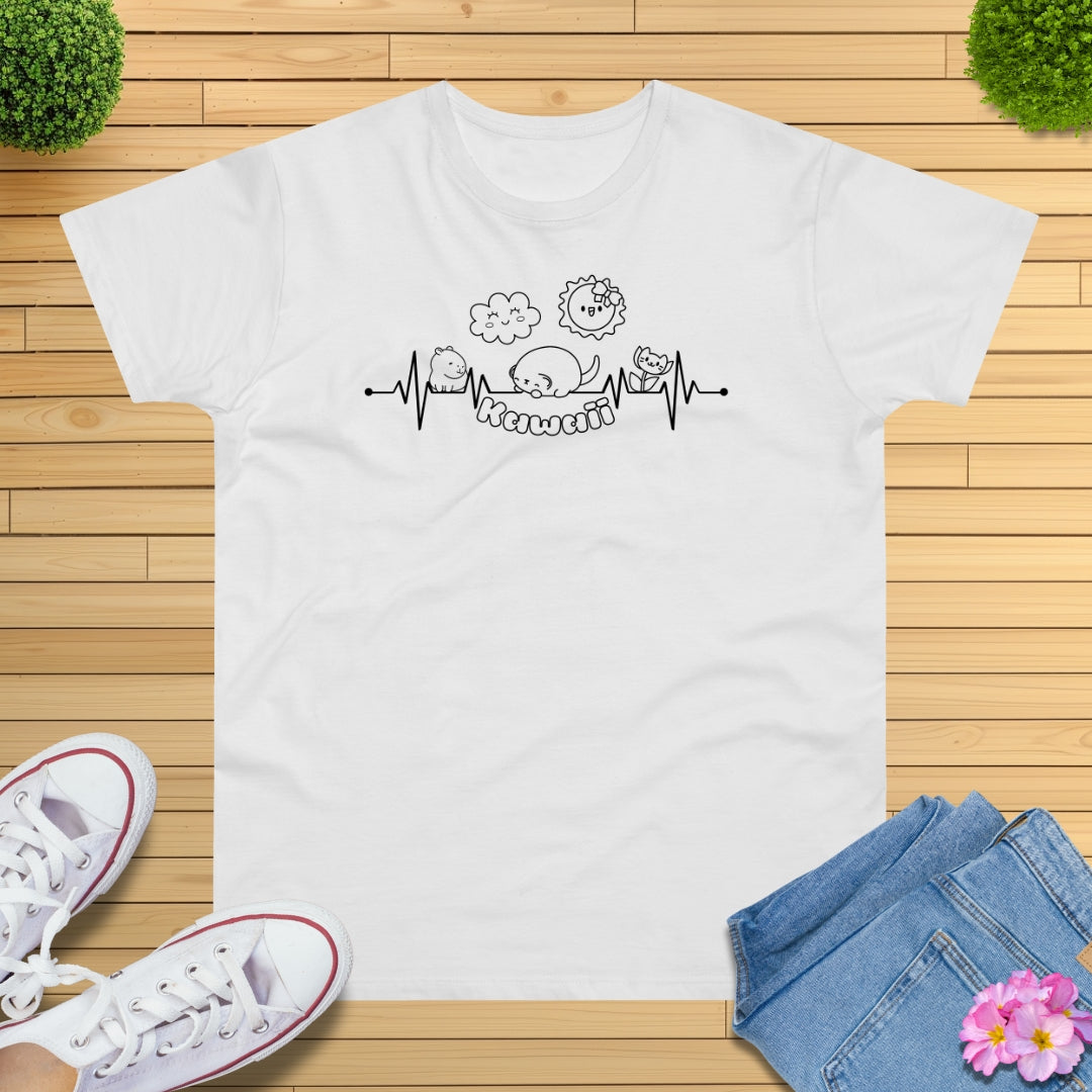 Kawaii Herzschlag T-Shirt
