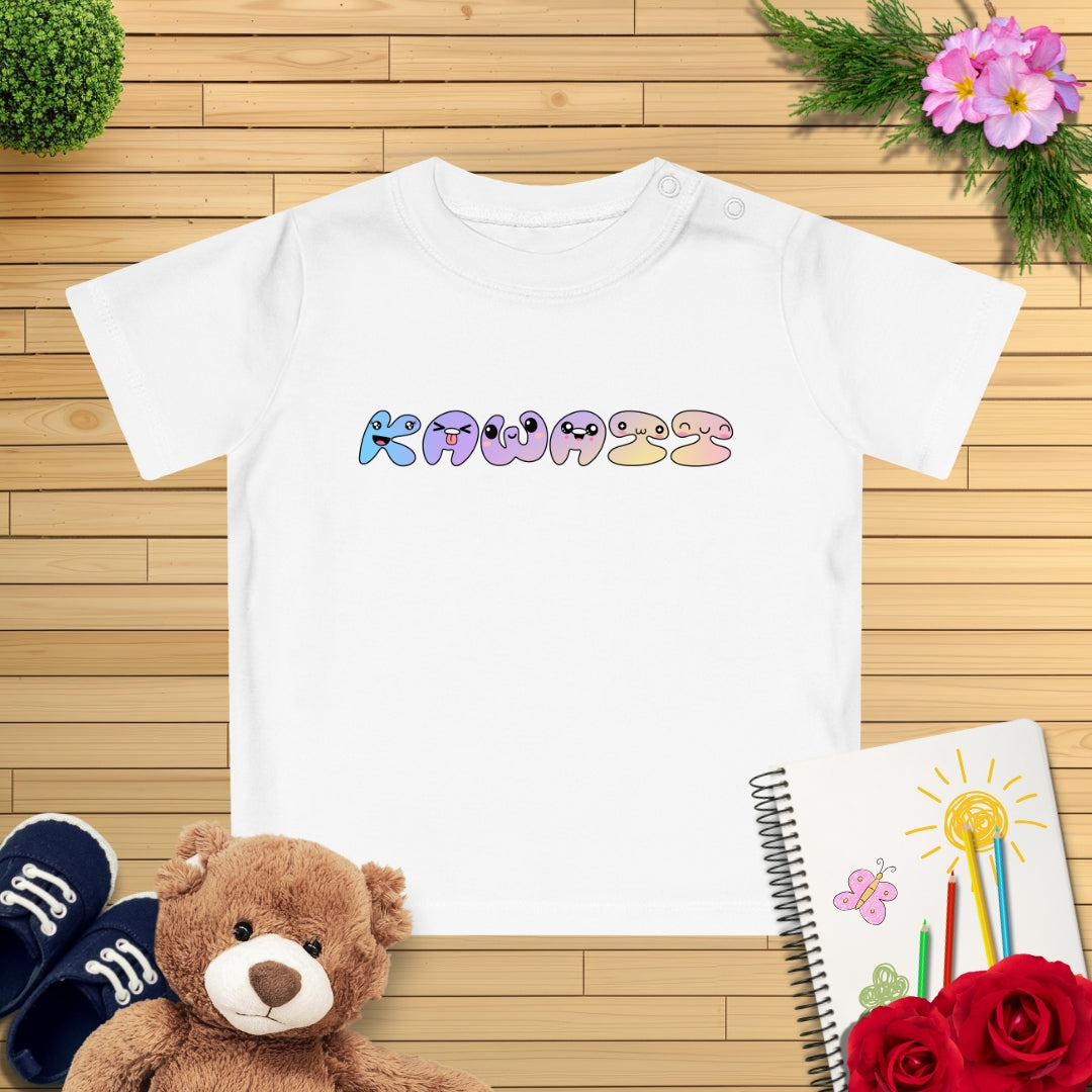 Kawaii Schriftzug Baby T-Shirt