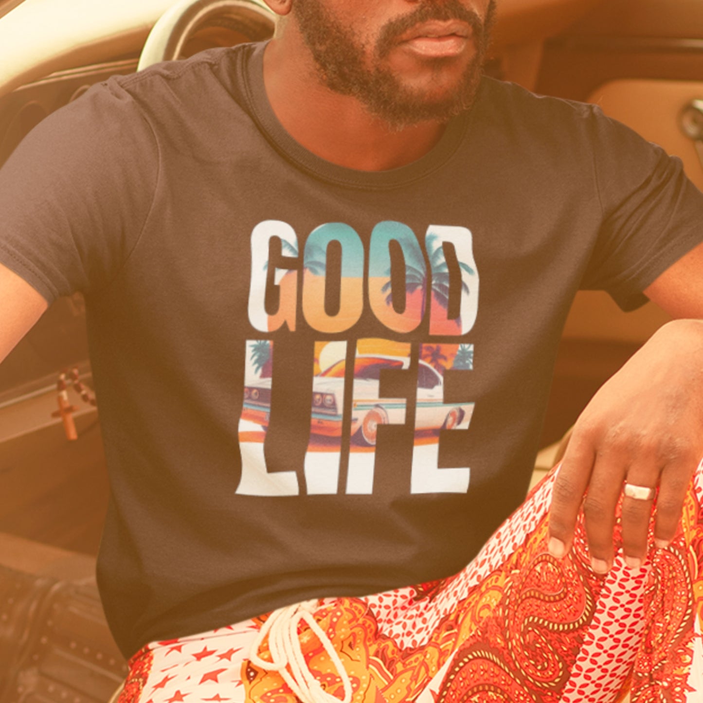Good Life Oldtimer Sunset T-Shirt