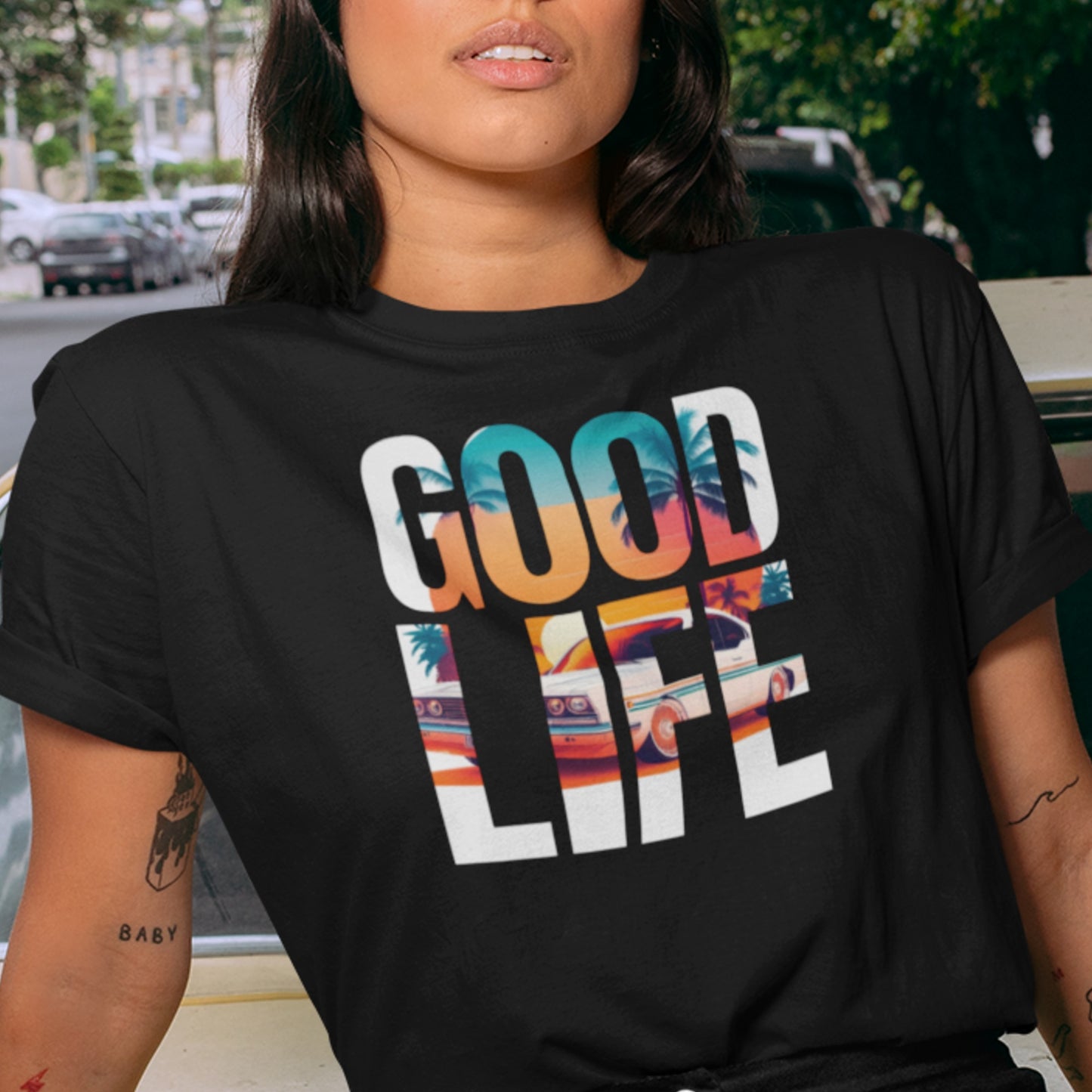 Good Life Oldtimer Sunset T-Shirt