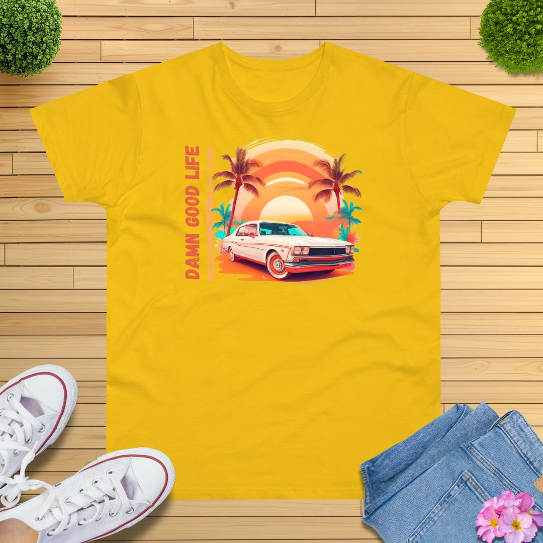 Damn Good Life Oldtimer T-Shirt