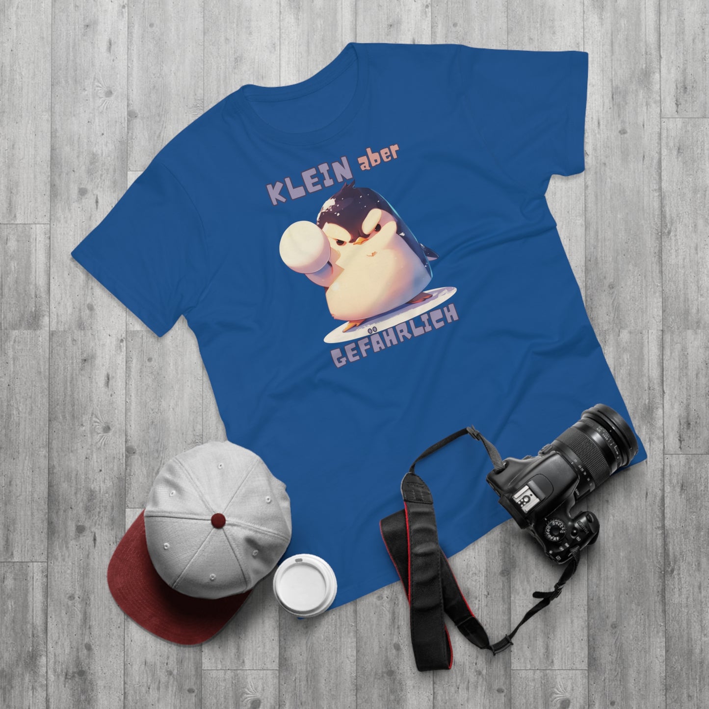 witziger Pinguin Schneeball T-Shirt