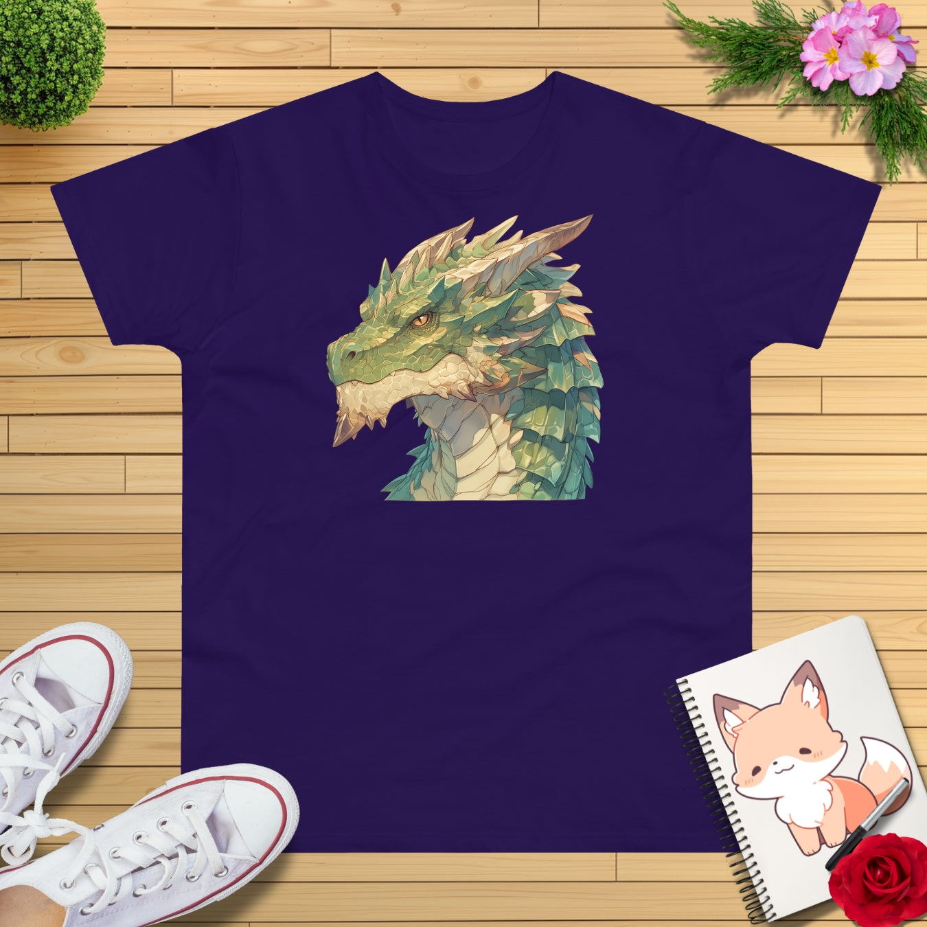 Grüner Drache T-Shirt