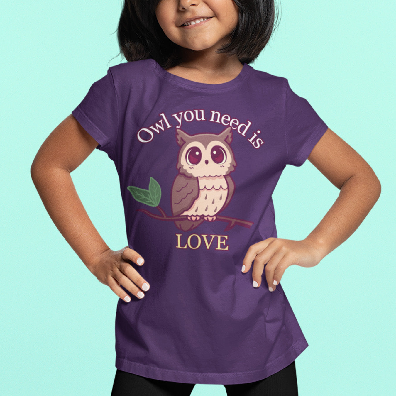 Eule Love Kinder T-Shirt