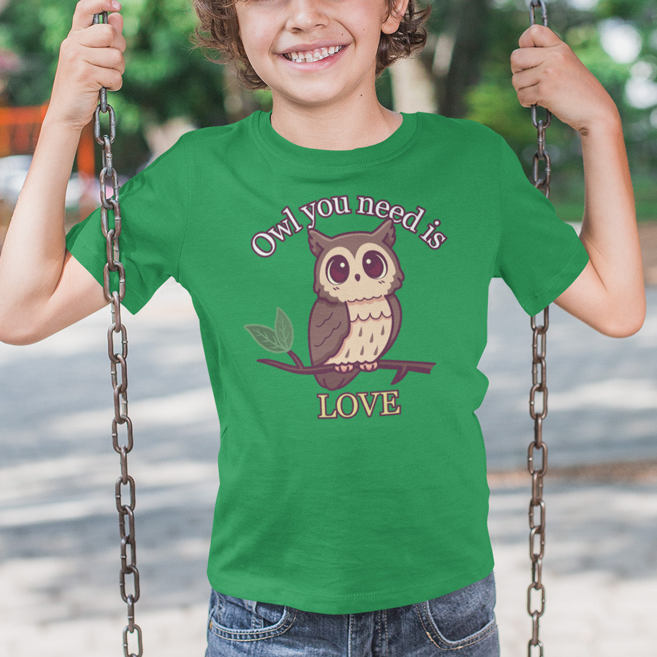 Eule Love Kinder T-Shirt