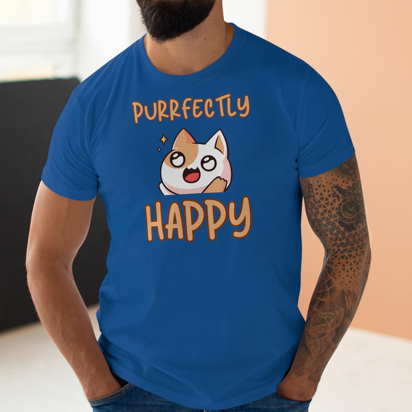 Purrfectly Happy Katze T-Shirt