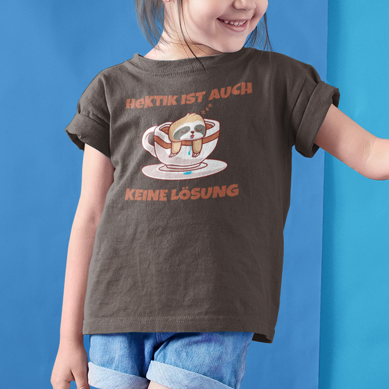 Keine Hektik Faultier Kinder T-Shirt