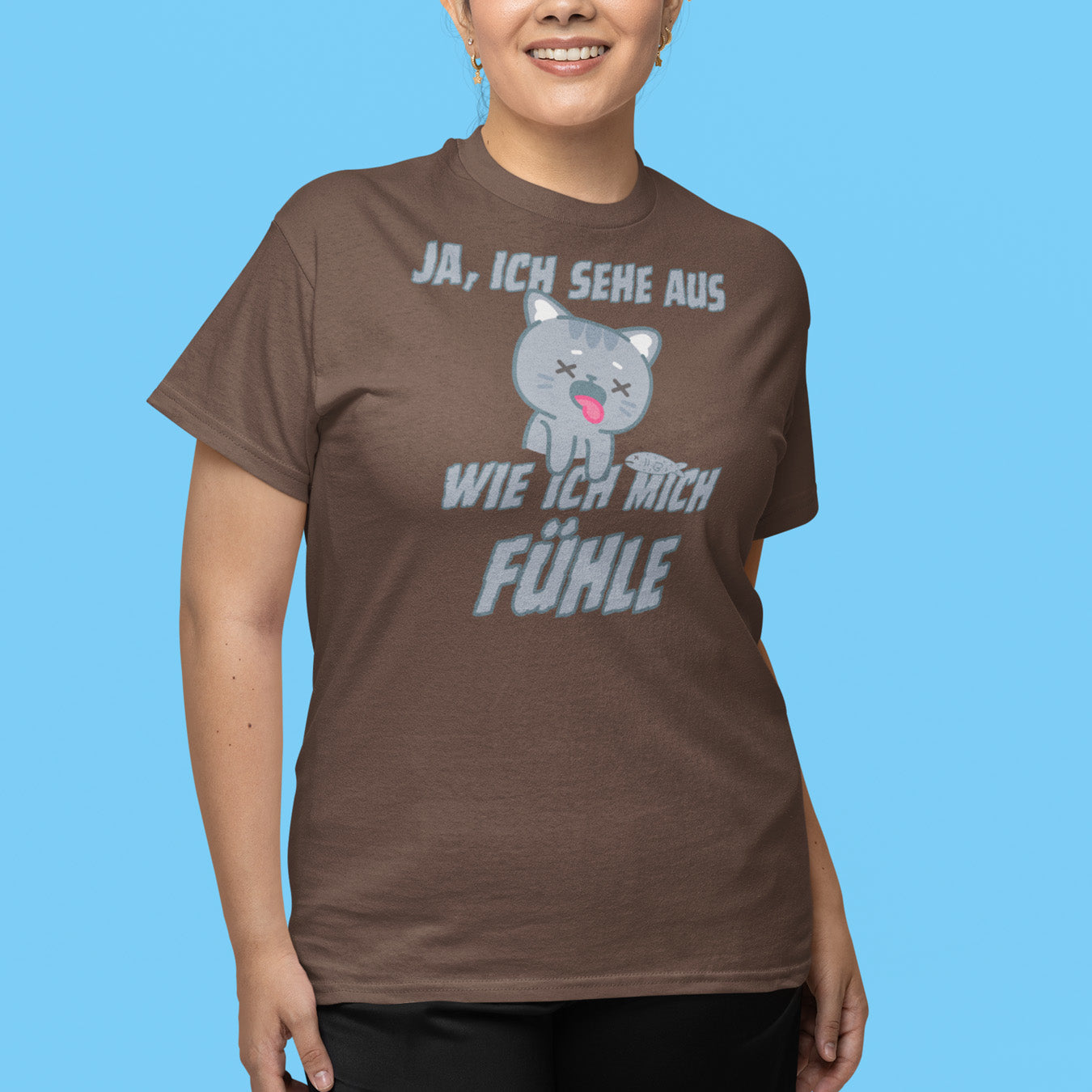 Kranke Katze T-Shirt