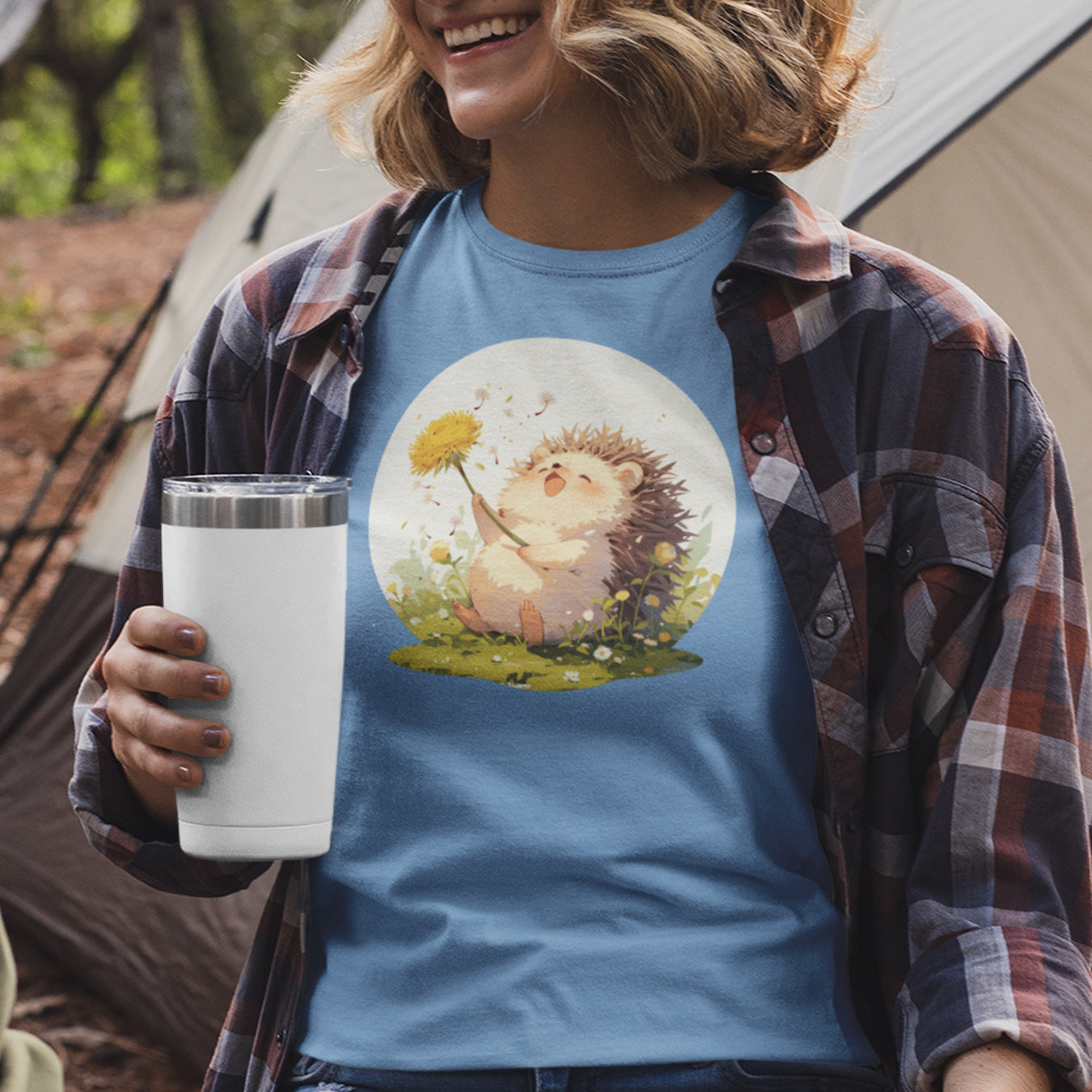 Igel mit Löwenzahn T-Shirt